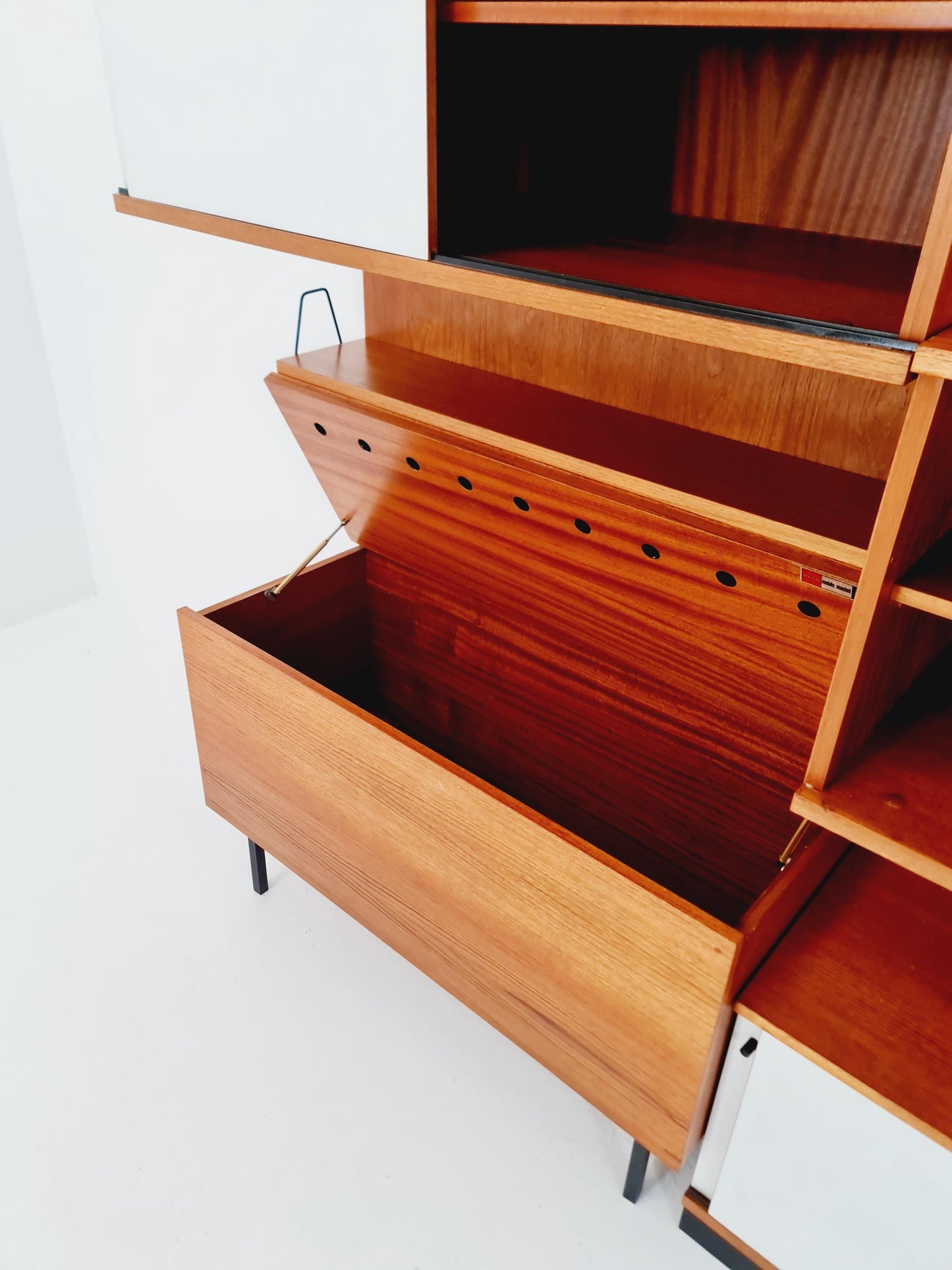 Rare German shelf-system by Günter Renkel for Rego Twen in Teak 1950s