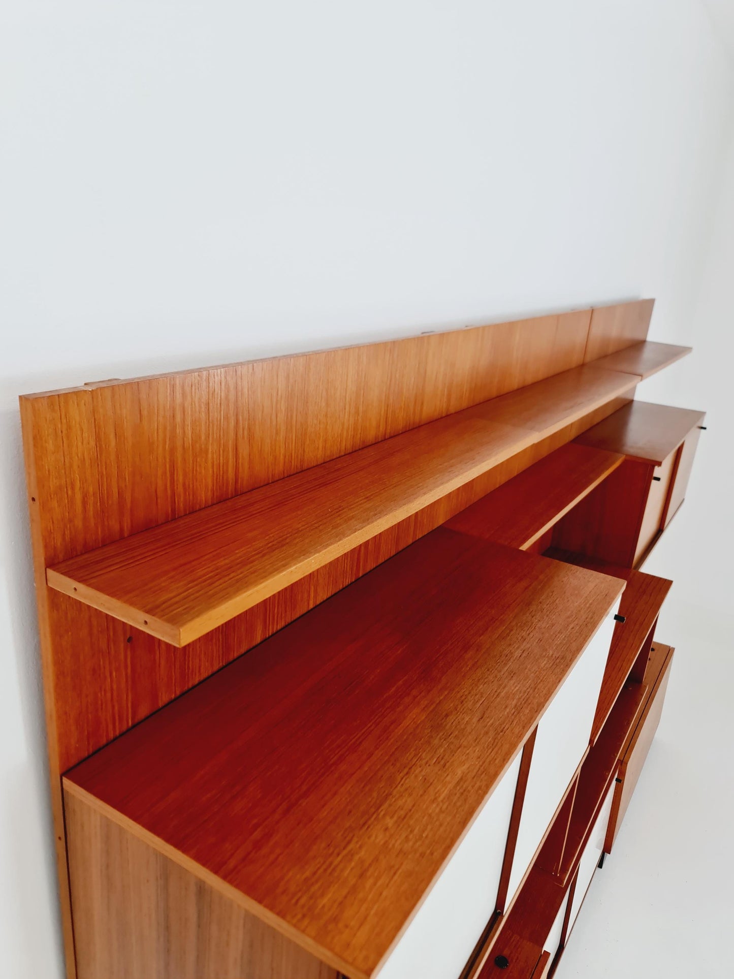 Rare German shelf-system by Günter Renkel for Rego Twen in Teak 1950s