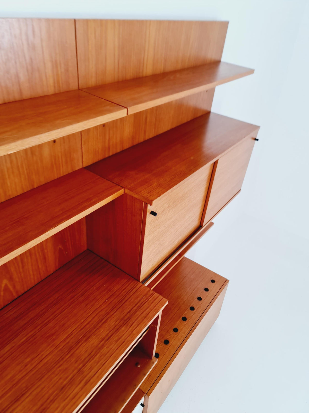 Rare German shelf-system by Günter Renkel for Rego Twen in Teak 1950s
