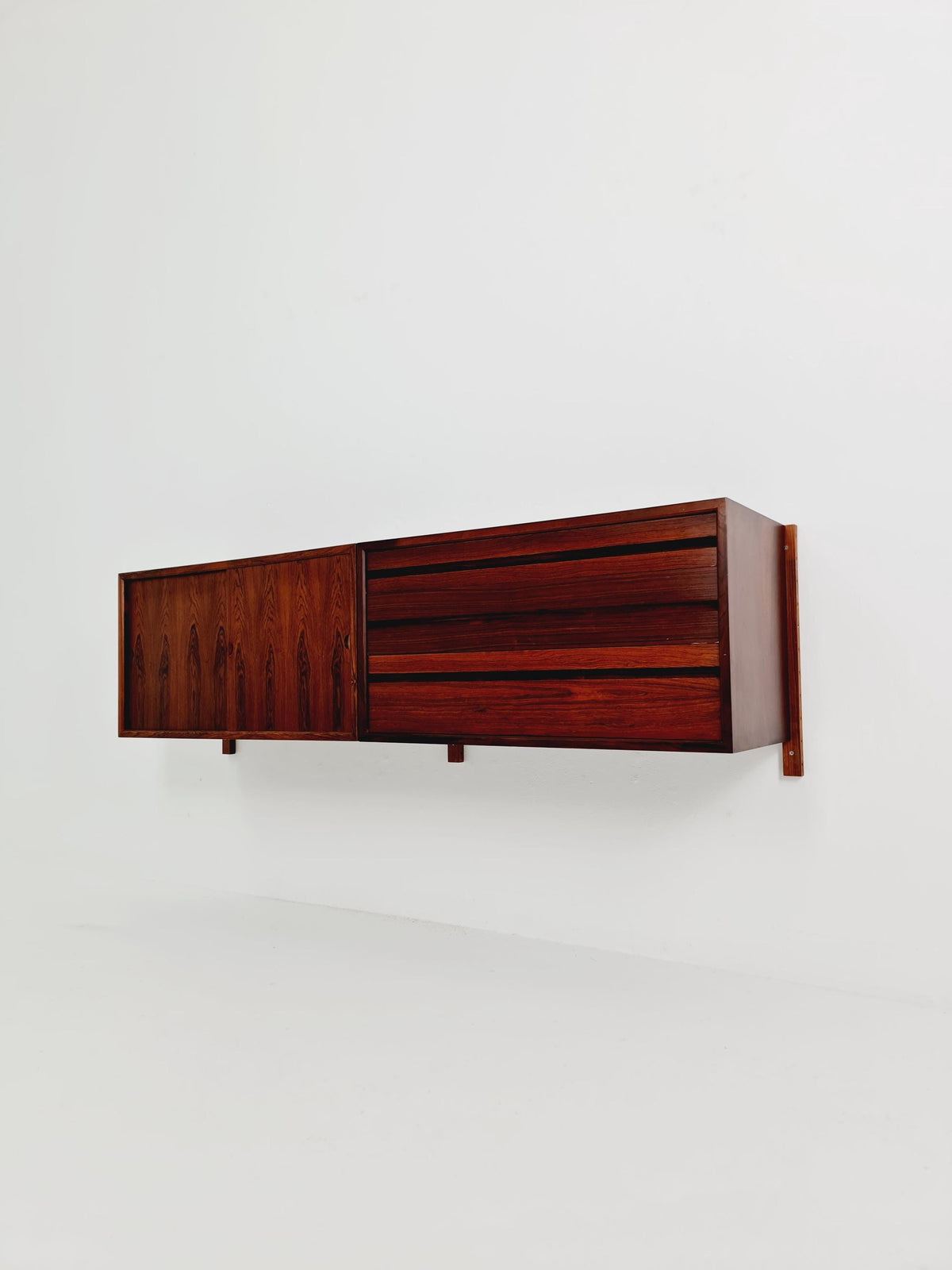 Mid century Danish Rosewood floating sideboard / 2 cabinets by Poul Cadovius for Royal, Denmark, 1960s