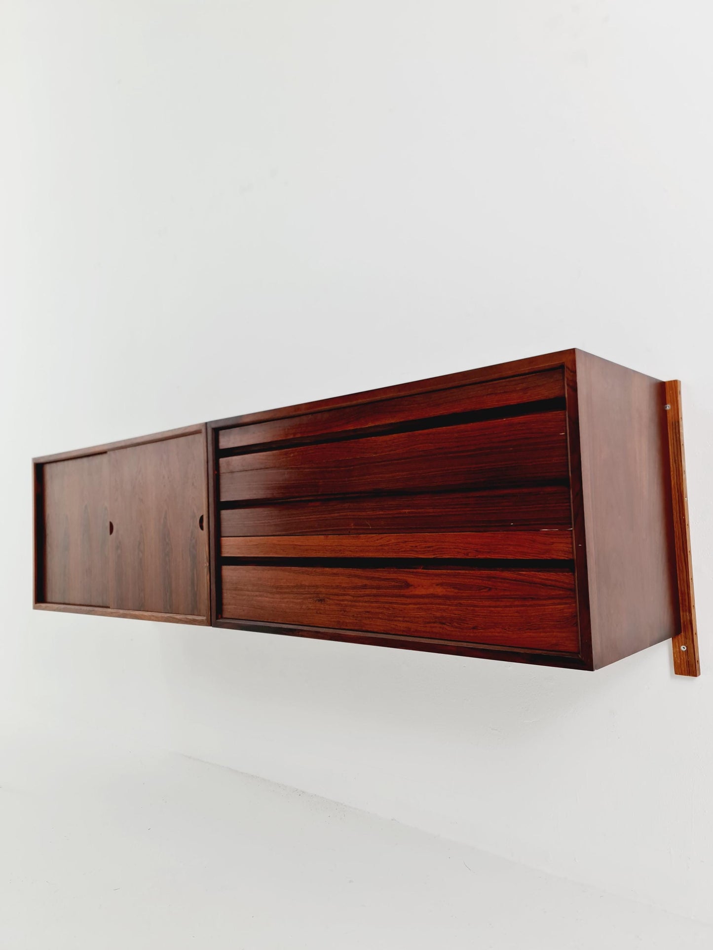 Mid century Danish Rosewood floating sideboard / 2 cabinets by Poul Cadovius for Royal, Denmark, 1960s