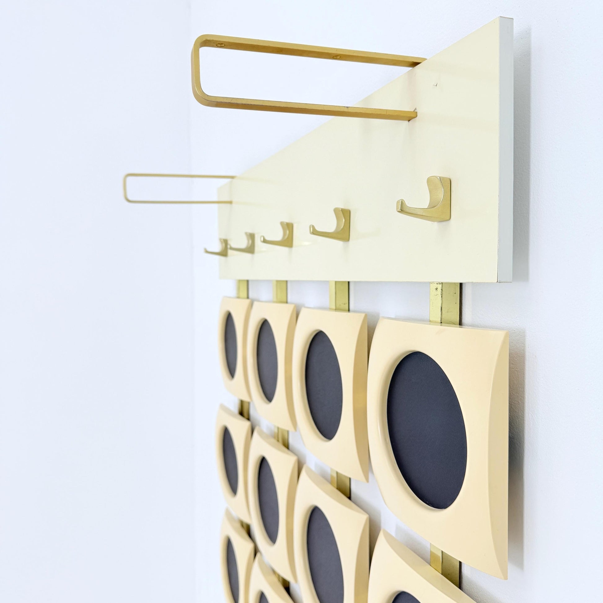 Mid Century Space Age Wall Coat Rack – Luigi Colani Style, Germany 1980s