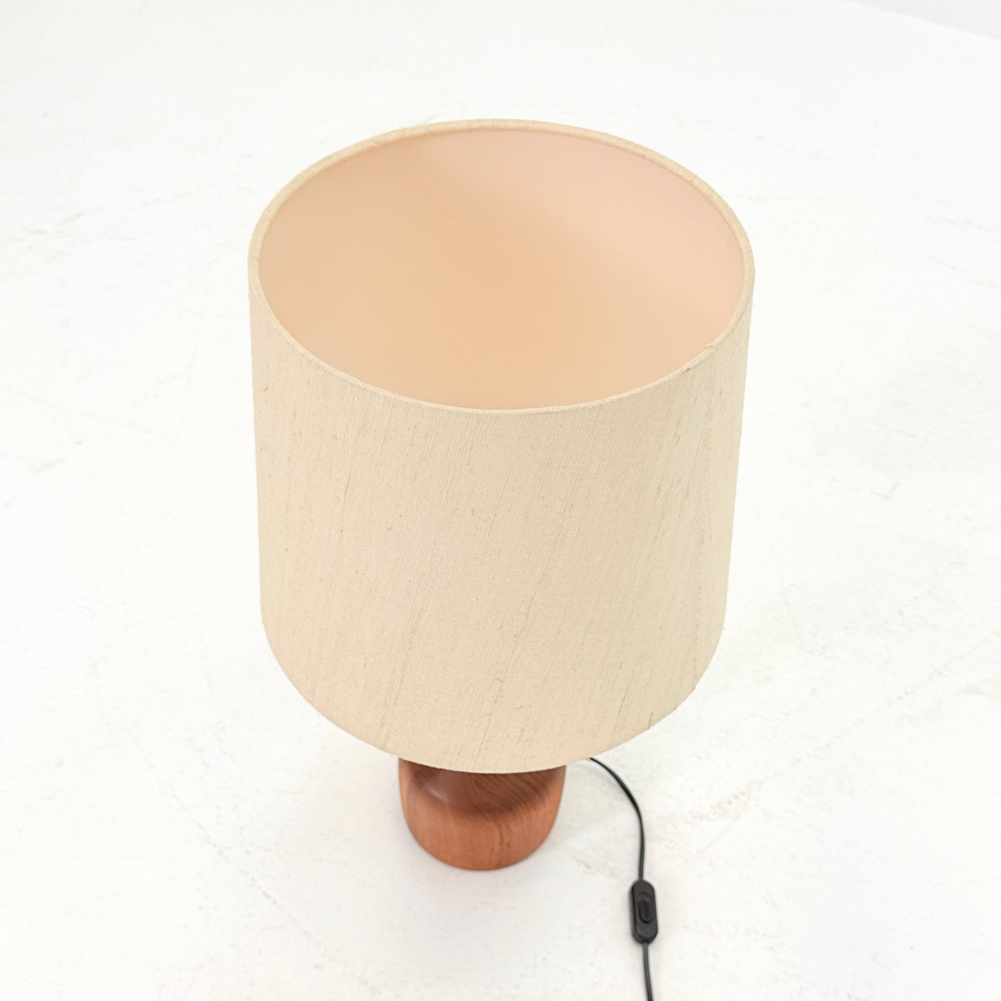 Mid century solid teak table lamp by Domus , 1960s Denmark