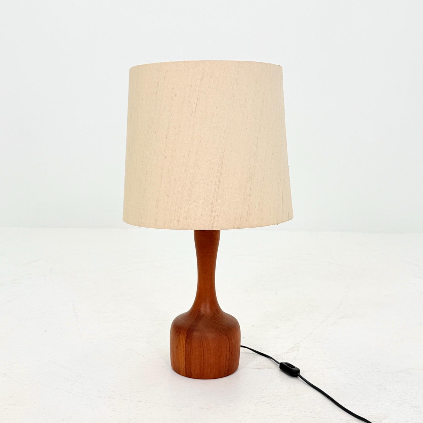 Mid century solid teak table lamp by Domus , 1960s Denmark