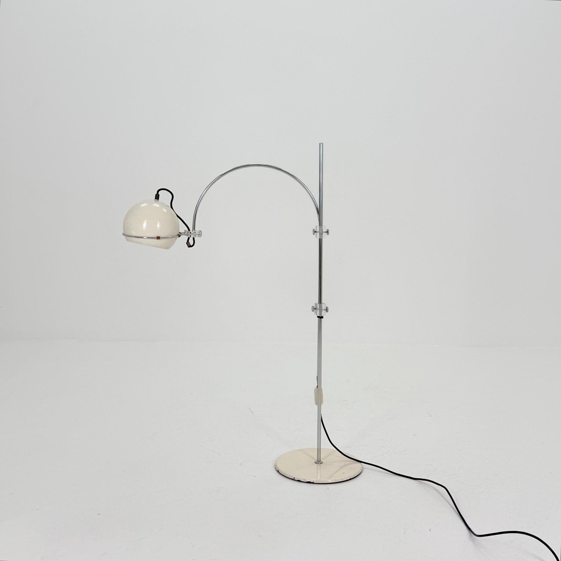 Mid Century Arc Globe Floor Lamp by Gepo Amsterdam, 1960s Netherlands