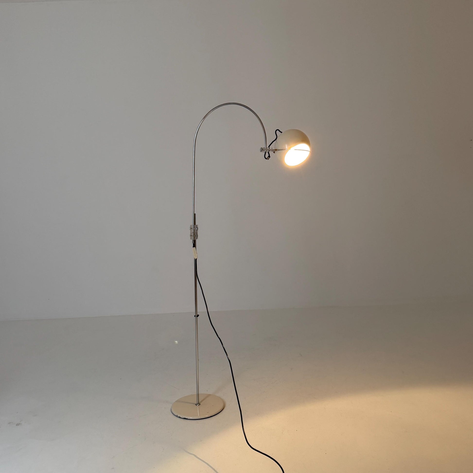 Mid Century Arc Globe Floor Lamp by Gepo Amsterdam, 1960s Netherlands