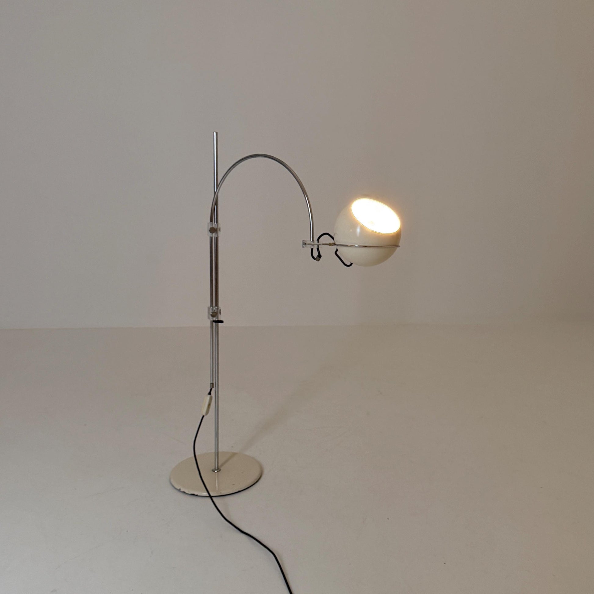 Mid Century Arc Globe Floor Lamp by Gepo Amsterdam, 1960s Netherlands