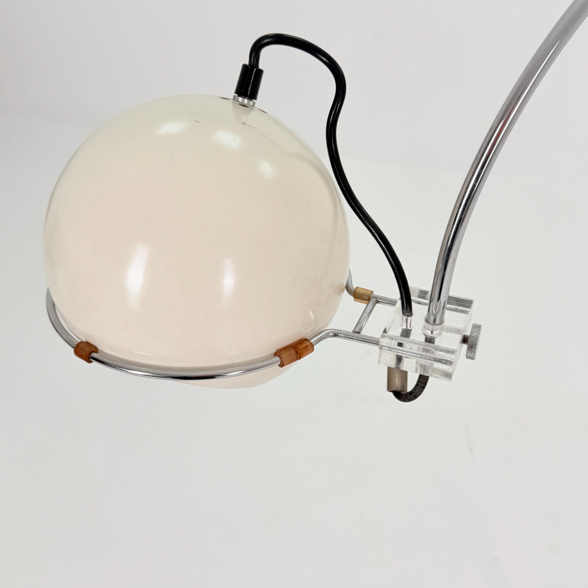 Mid Century Arc Globe Floor Lamp by Gepo Amsterdam, 1960s Netherlands
