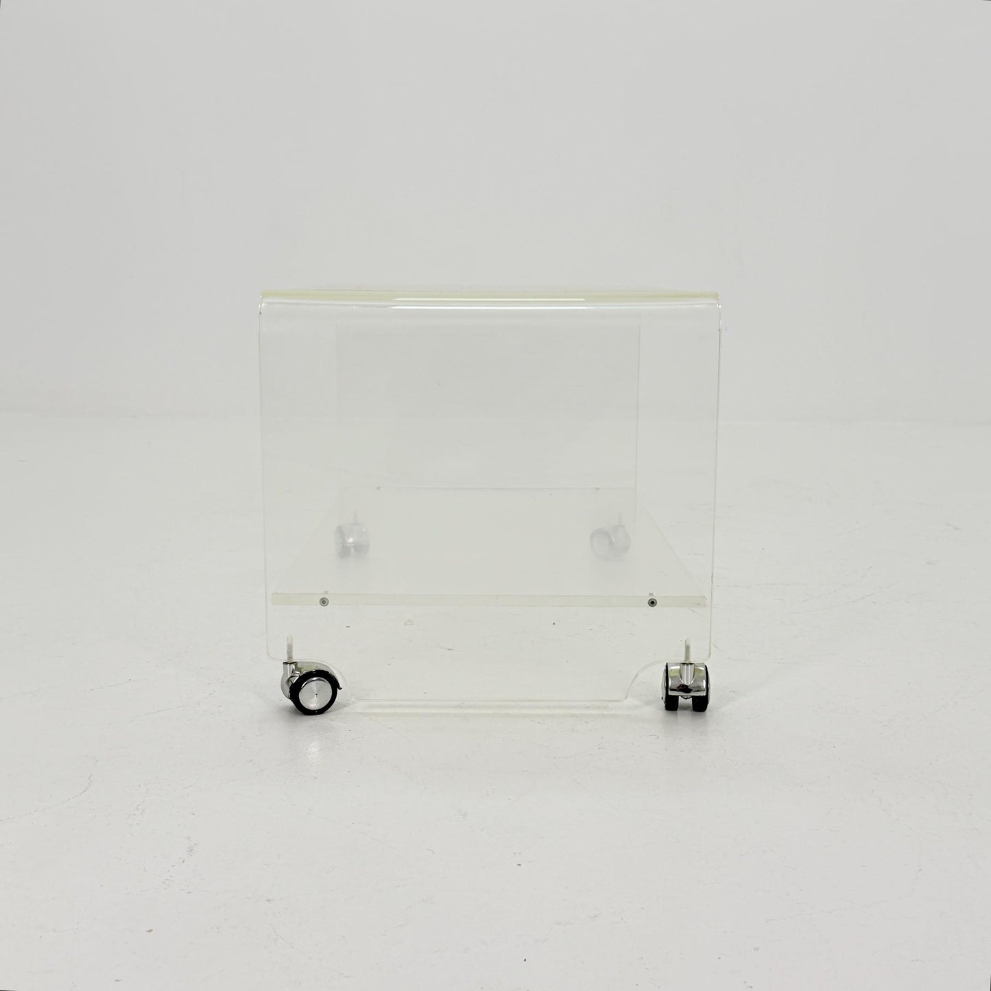 Space age Plexiglass Trolley-side table by Michel Dumas for Roche Bobois 1970s