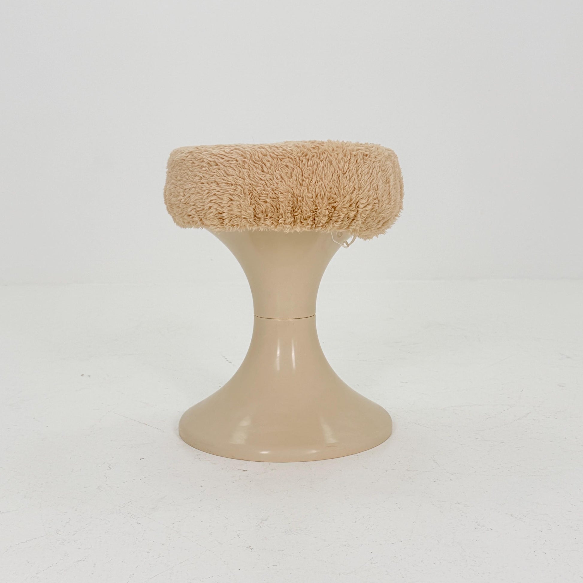 Mid century Space age beige Emsa Tulip stool Germany 1970s