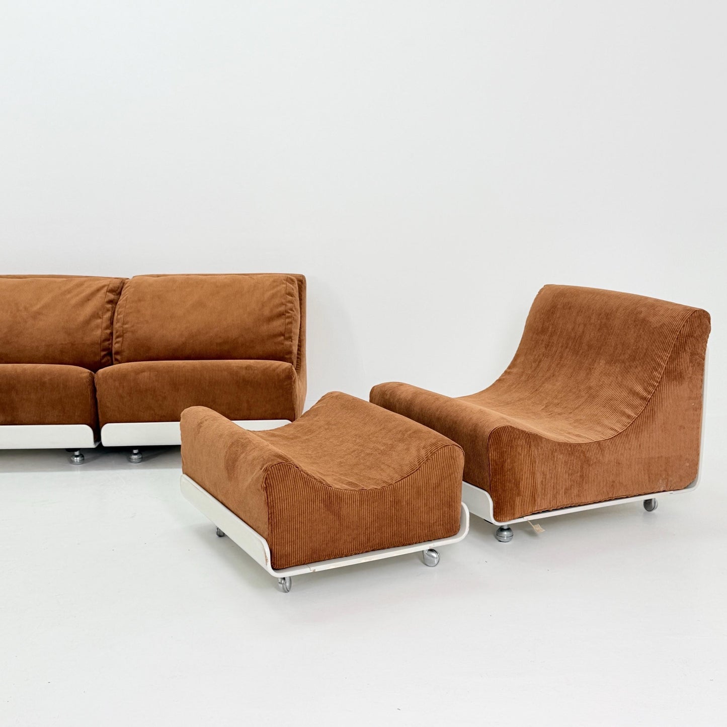 Set of 5 Mid-Century Modular Orbis Sofa Set by Luigi Colani for COR, 1970s Germany