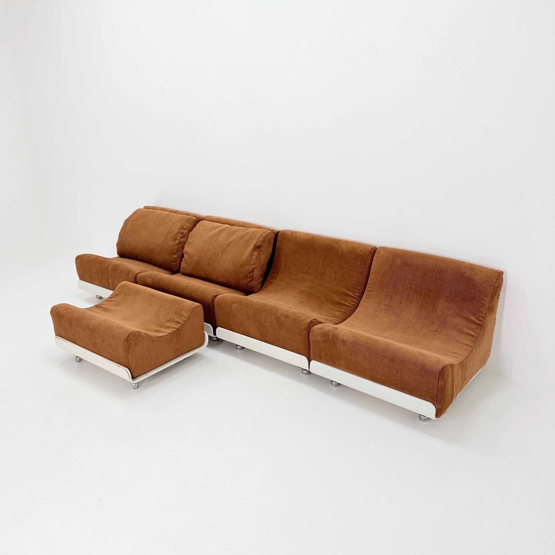 Set of 5 Mid-Century Modular Orbis Sofa Set by Luigi Colani for COR, 1970s Germany