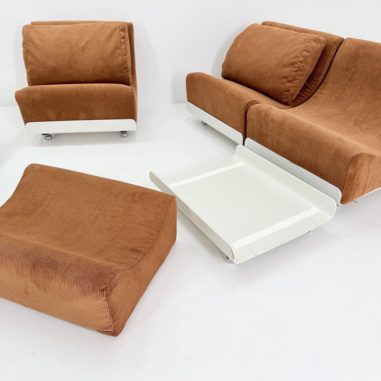 Set of 5 Mid-Century Modular Orbis Sofa Set by Luigi Colani for COR, 1970s Germany