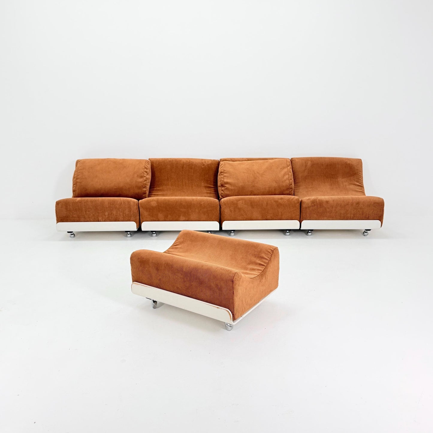 Set of 5 Mid-Century Modular Orbis Sofa Set by Luigi Colani for COR, 1970s Germany