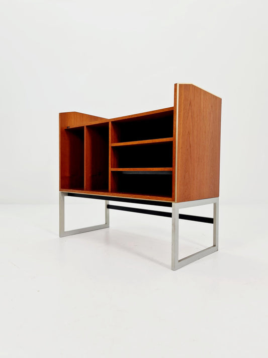 Mid century Danish teak hallway cabinet, Record cabinet By Bang &Olufsen 1960s