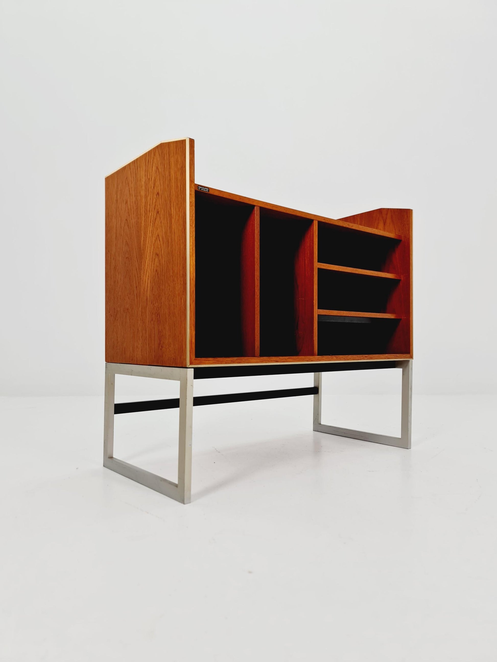 Mid century Danish teak hallway cabinet, Record cabinet By Bang &Olufsen 1960s