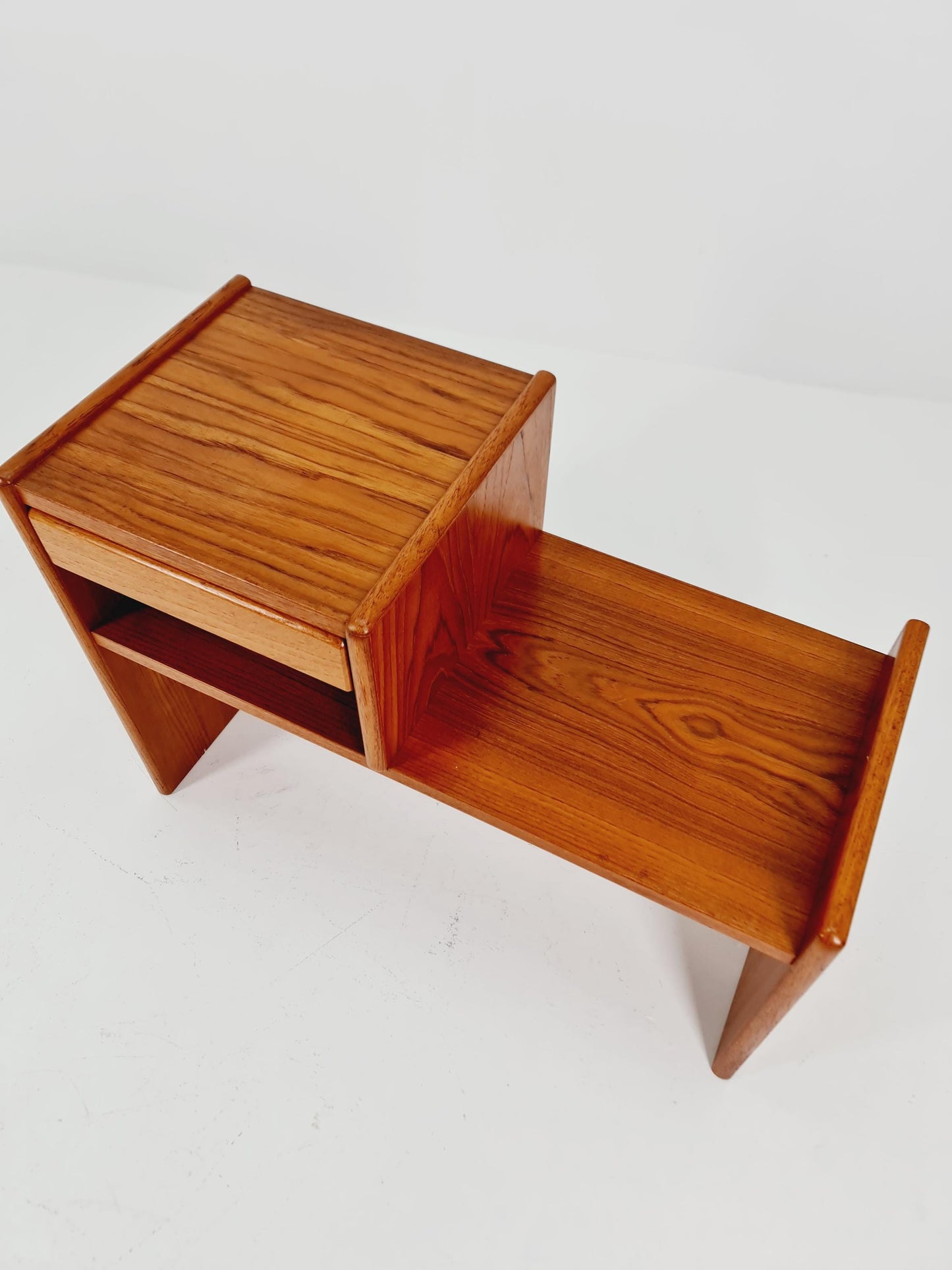 Danish teak telefon table/ hallway table By Bornholm Möbelfabrik, 1960s