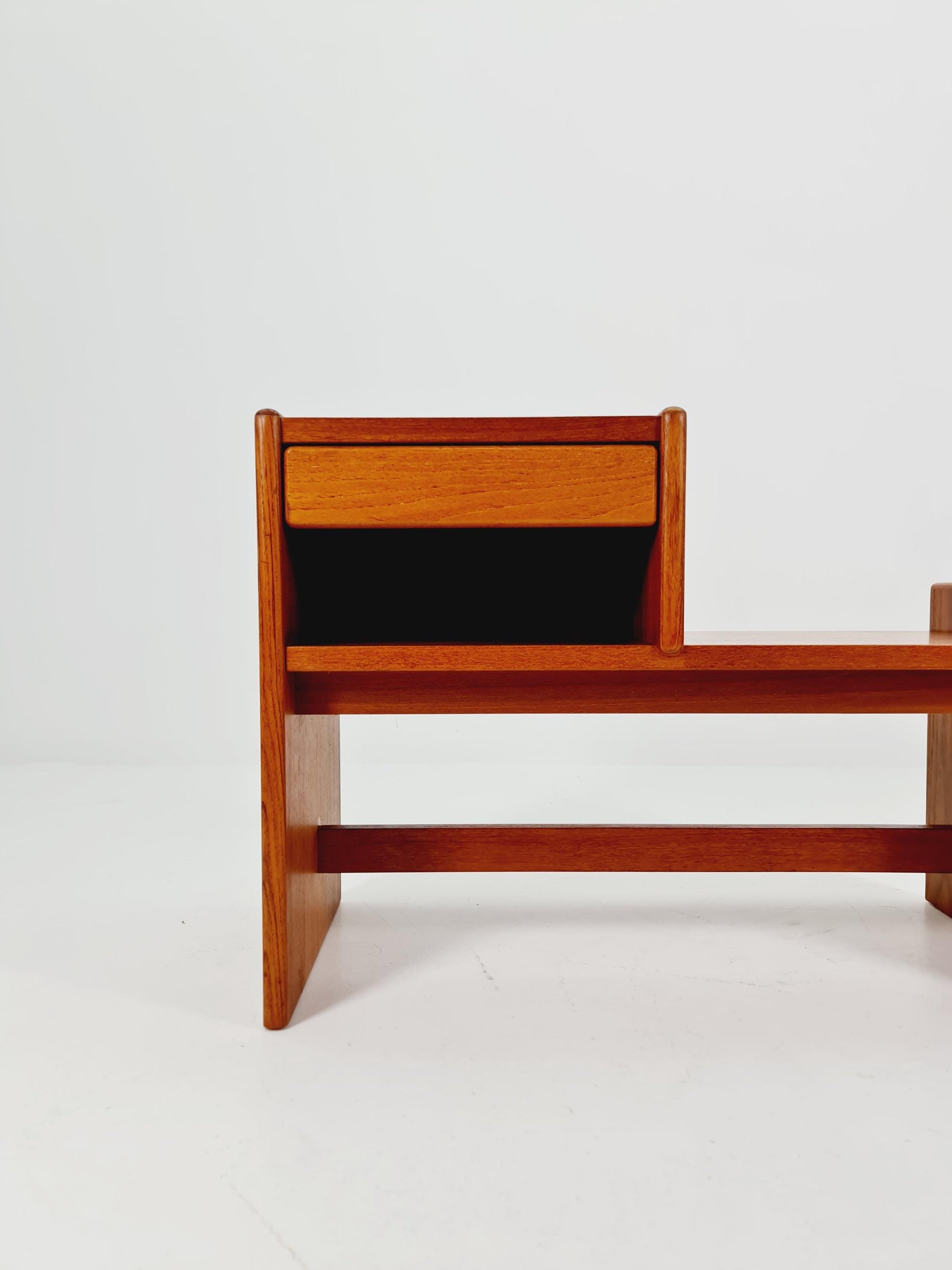 Danish teak telefon table/ hallway table By Bornholm Möbelfabrik, 1960s