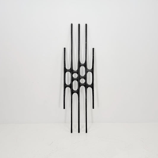 mid century Large brutalist abstract wall iron sculpture, 1970s Germany