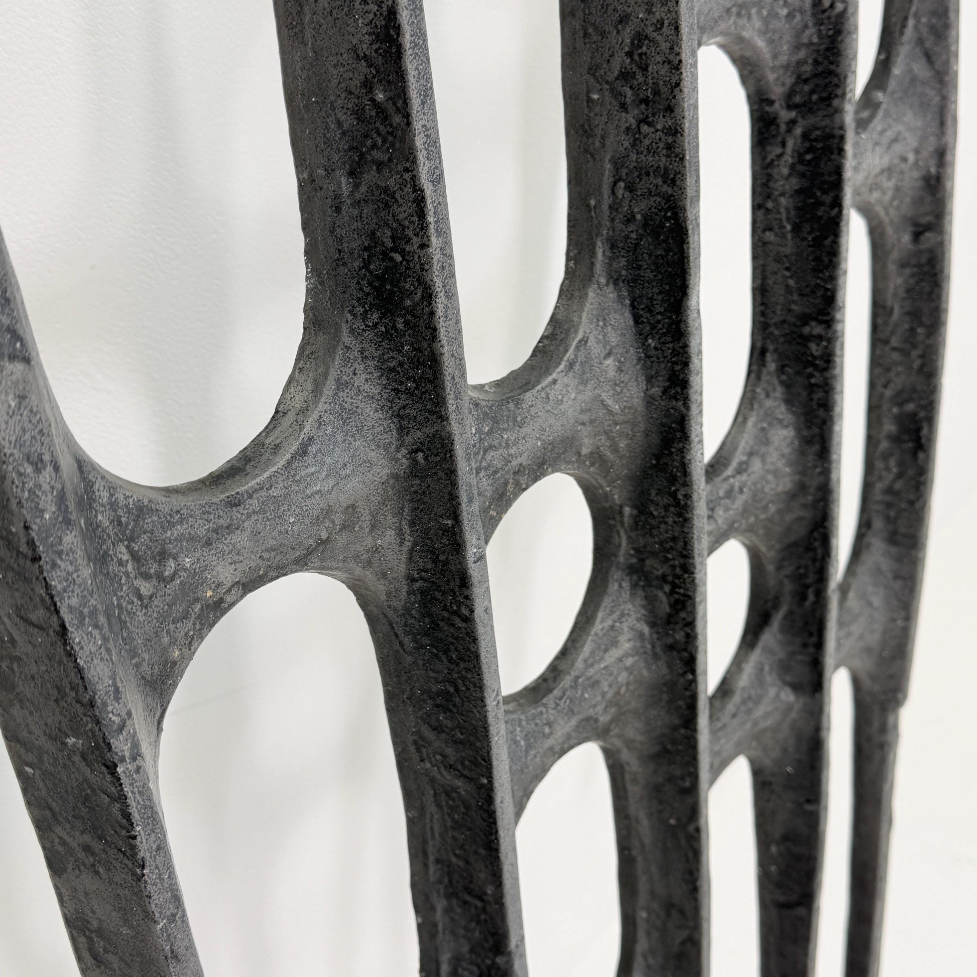 mid century Large brutalist abstract wall iron sculpture, 1970s Germany