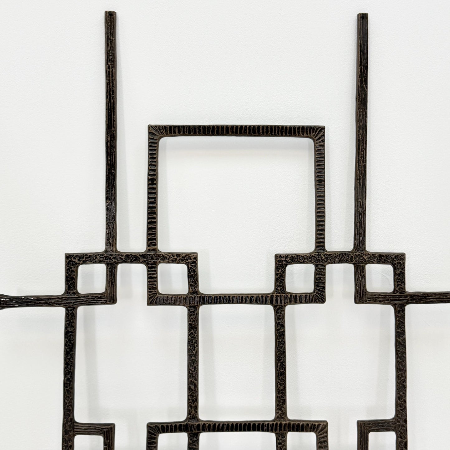 mid century Large brutalist abstract wall iron sculpture, 1970s Germany