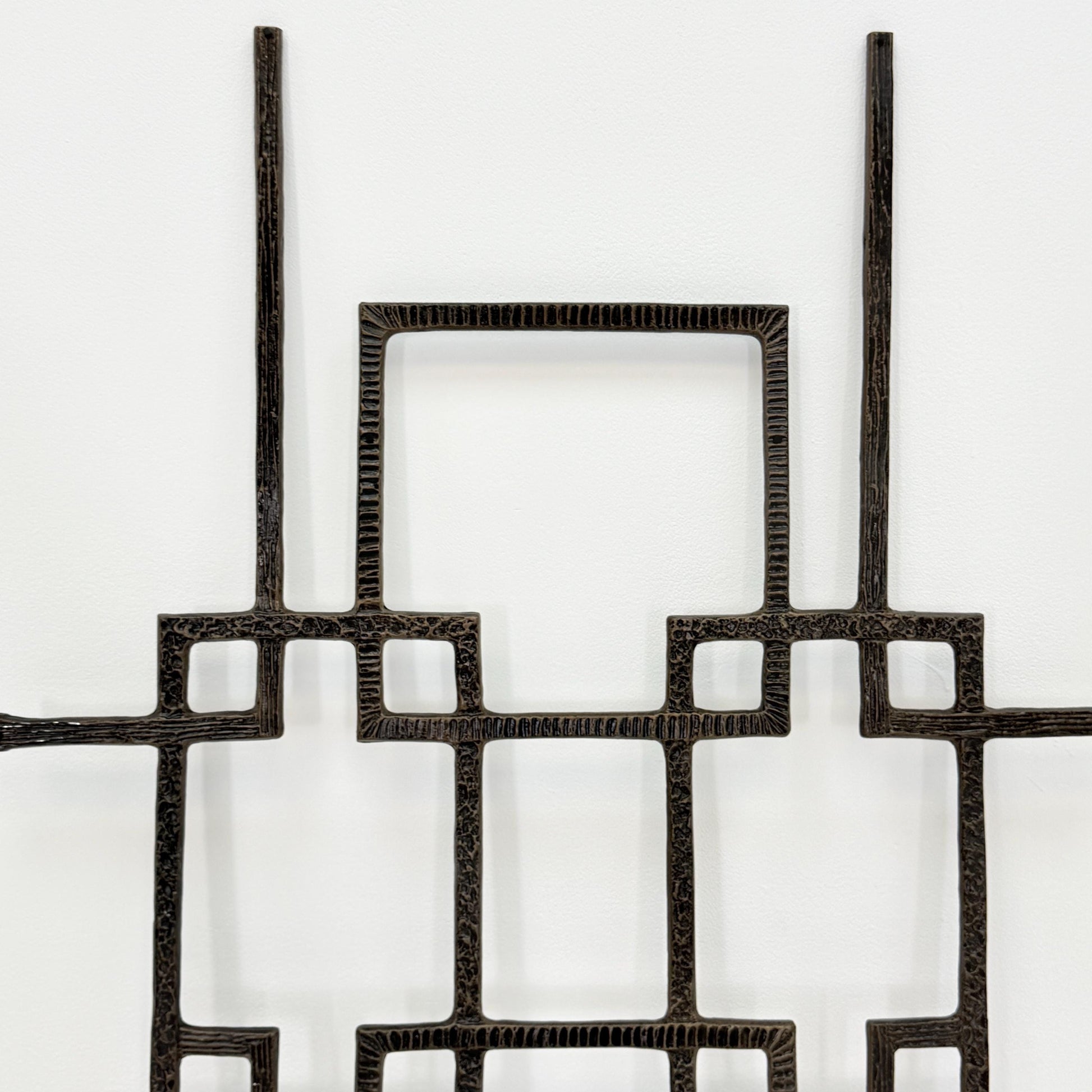 mid century Large brutalist abstract wall iron sculpture, 1970s Germany