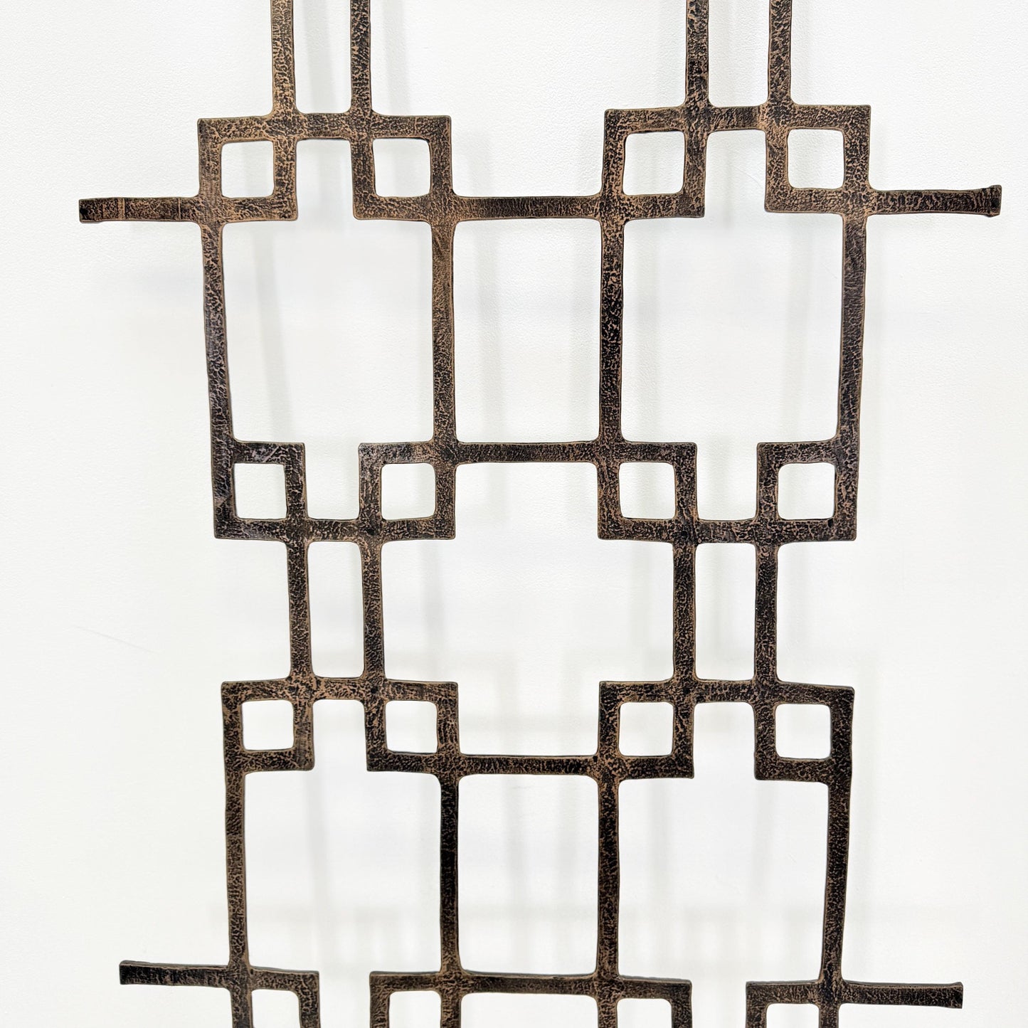 mid century Large brutalist abstract wall iron sculpture, 1970s Germany