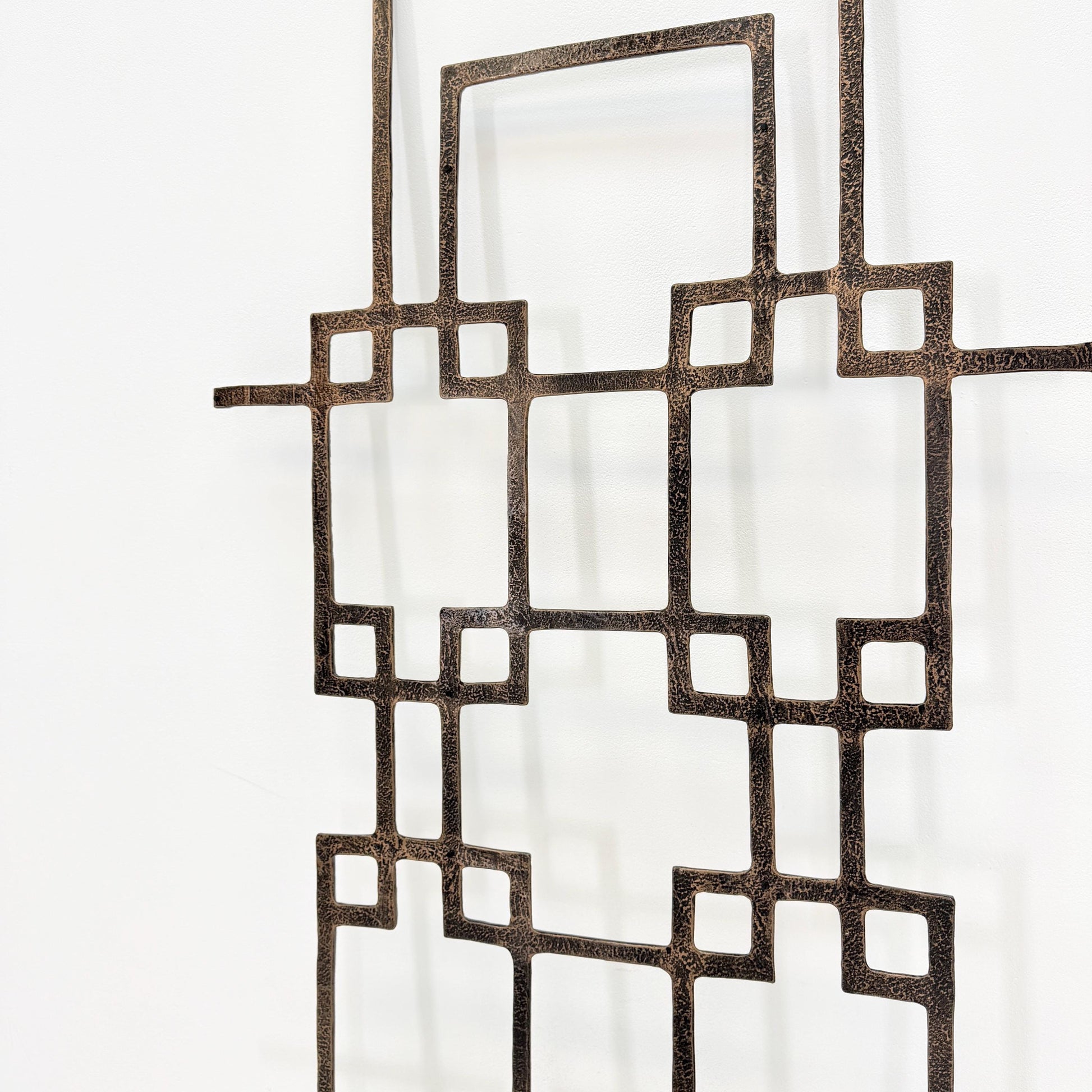 mid century Large brutalist abstract wall iron sculpture, 1970s Germany