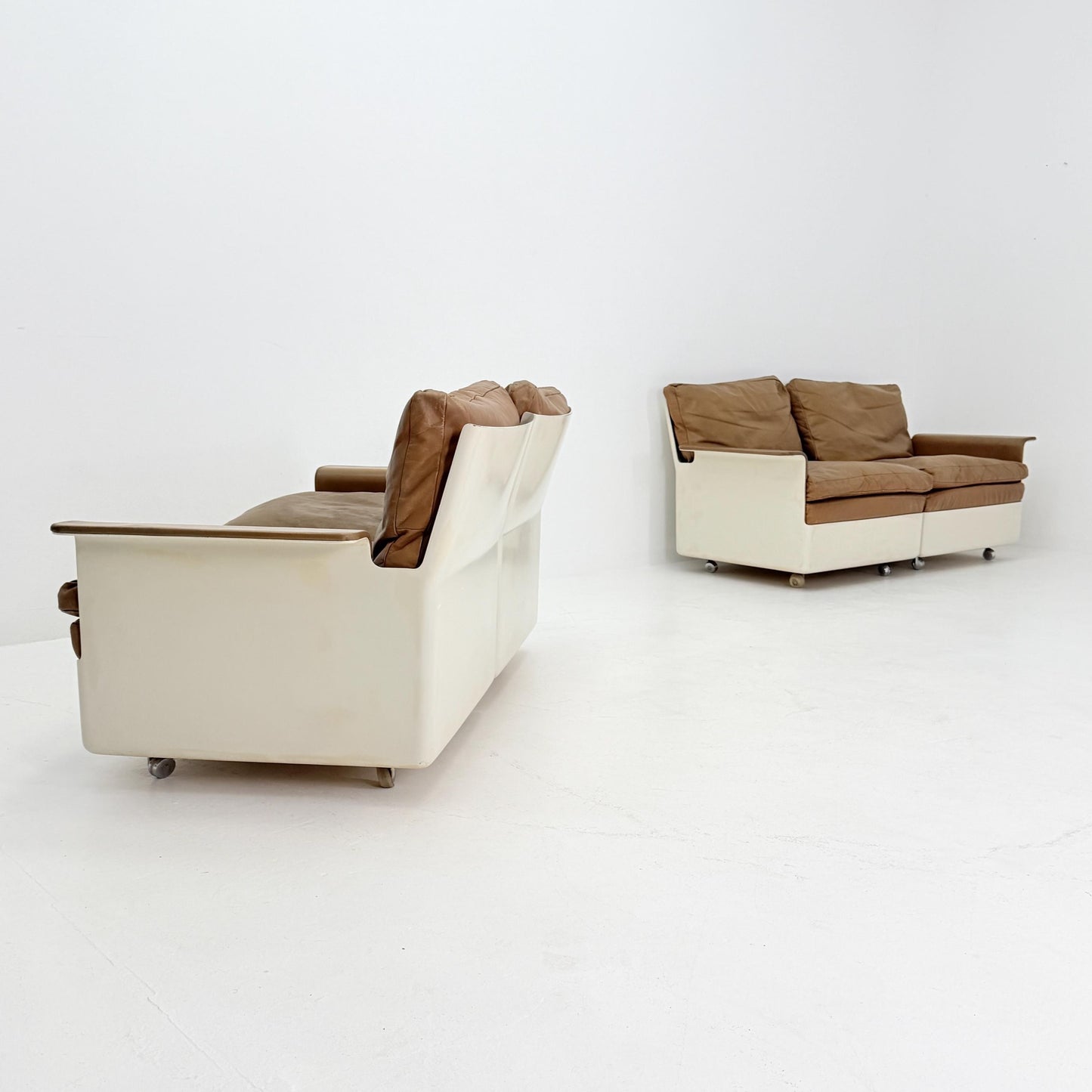 1 of 2 Rare 1st Edition FG2001 Series Sofa by Dieter Rams for Wolfgang Feierbach, 1960s Germany