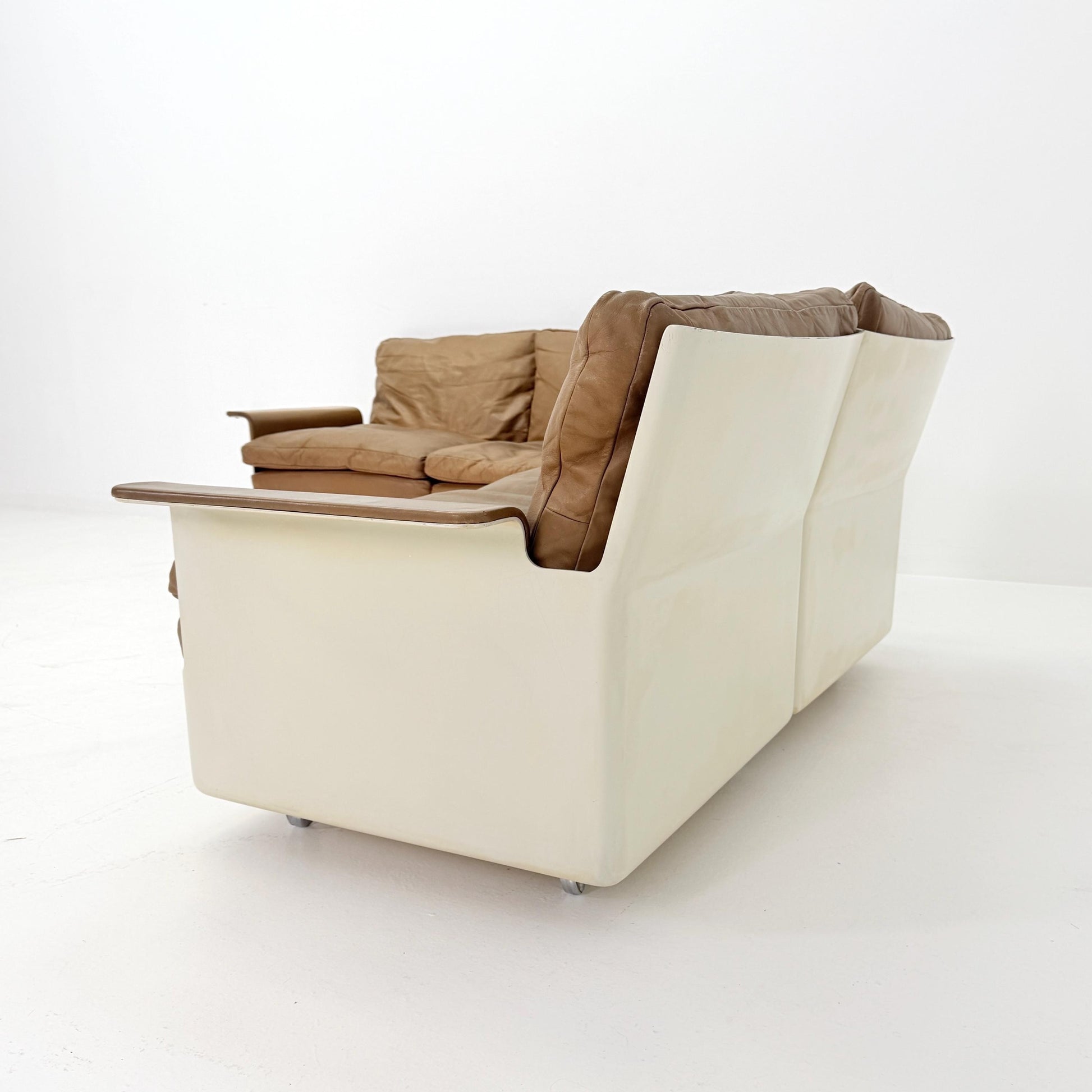 1 of 2 Rare 1st Edition FG2001 Series Sofa by Dieter Rams for Wolfgang Feierbach, 1960s Germany