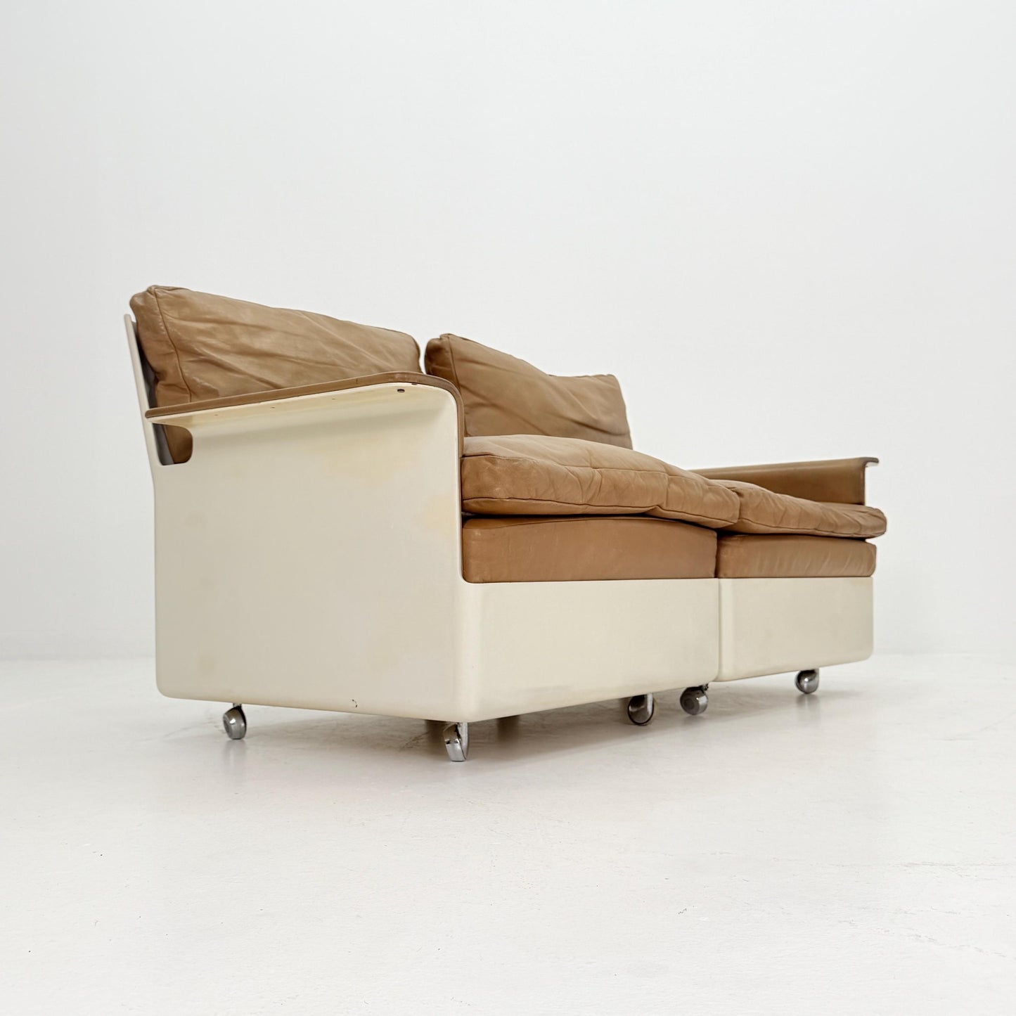 1 of 2 Rare 1st Edition FG2001 Series Sofa by Dieter Rams for Wolfgang Feierbach, 1960s Germany