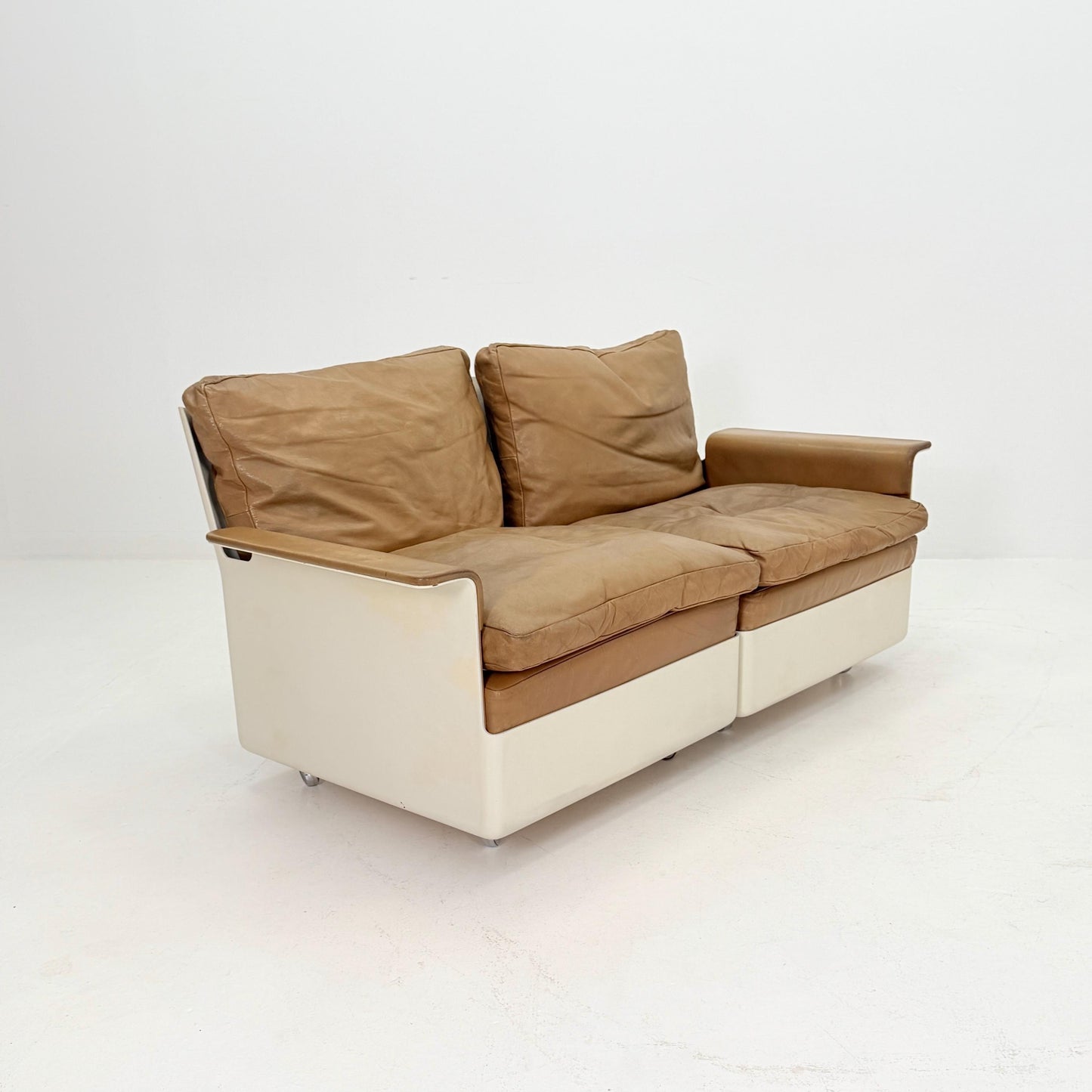 Rare Pair (Set of 2) 1st Edition FG2001 Series Sofas by Dieter Rams for Wolfgang Feierbach, 1960s Germany