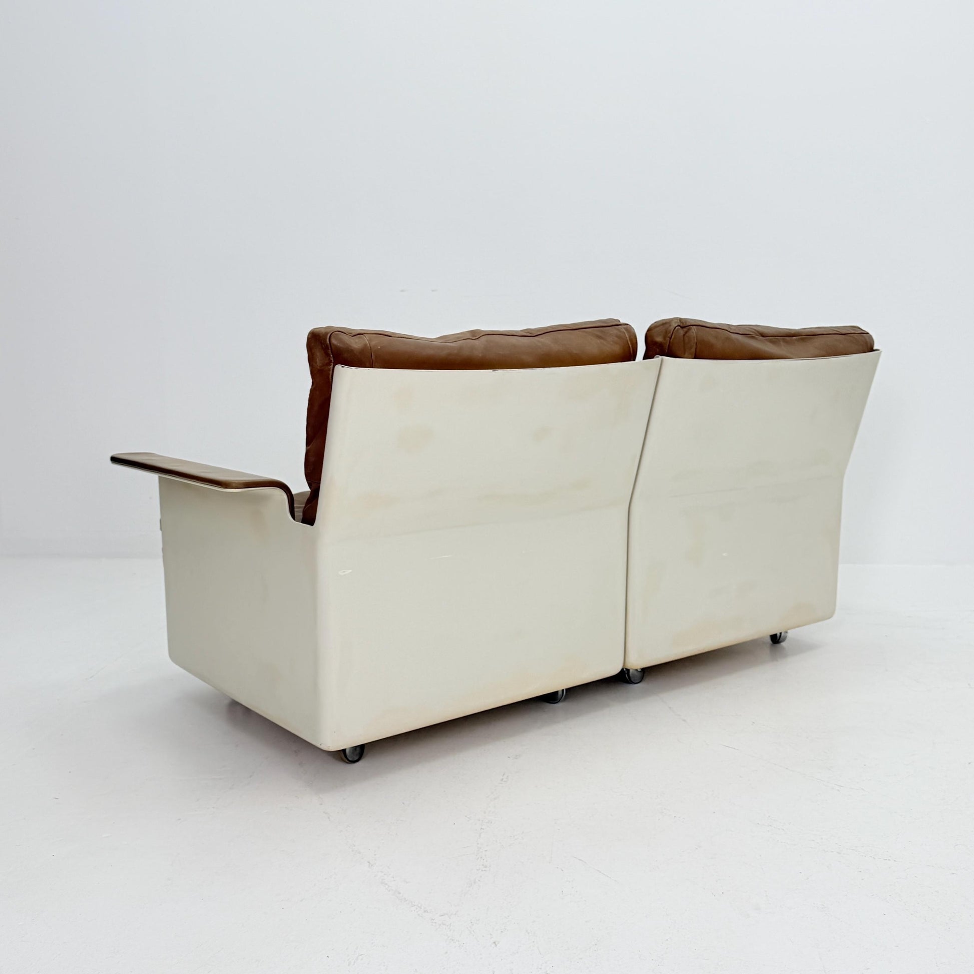 Rare Pair (Set of 2) 1st Edition FG2001 Series Sofas by Dieter Rams for Wolfgang Feierbach, 1960s Germany