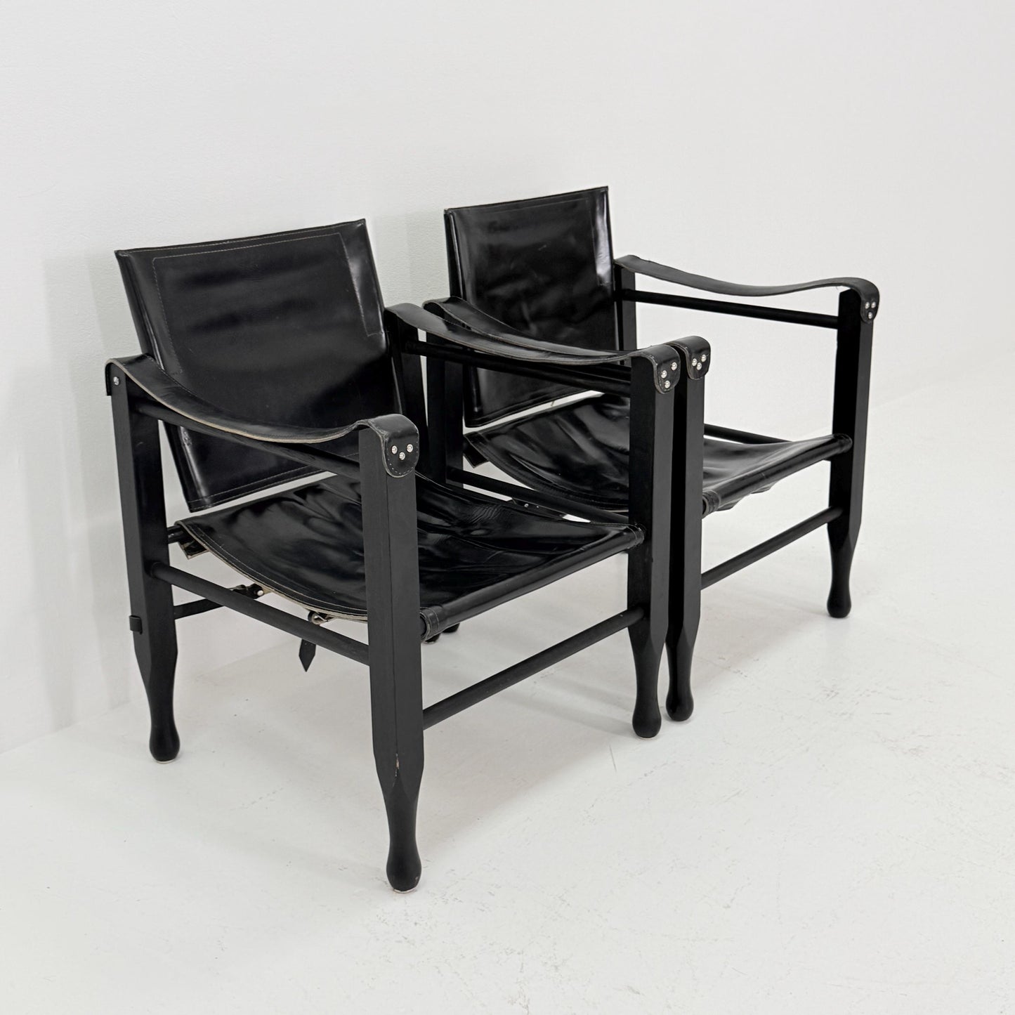 1 of 2 Mid century Safari Chair by Aage Bruun & Son, Denmark, 1960s