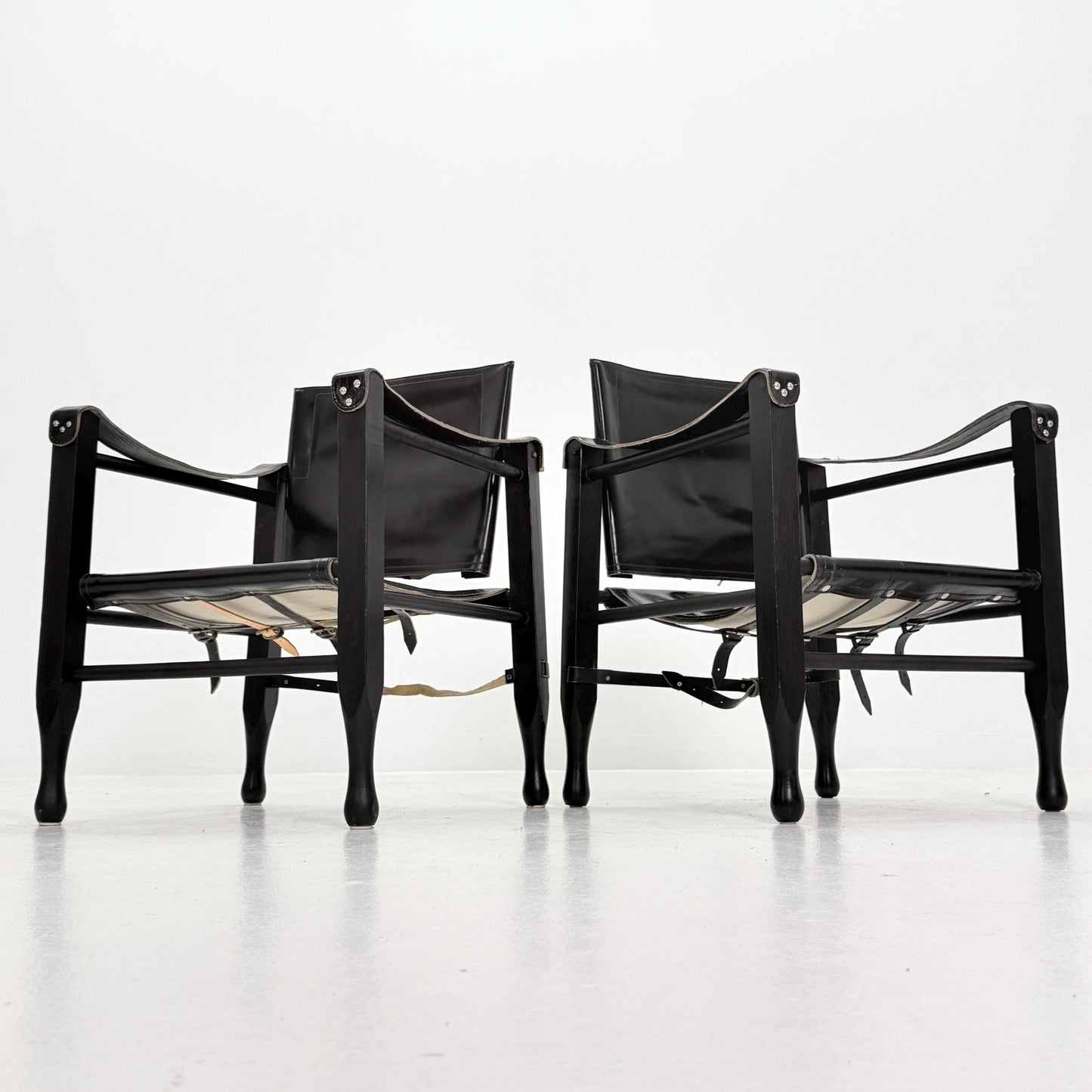 1 of 2 Mid century Safari Chair by Aage Bruun & Son, Denmark, 1960s