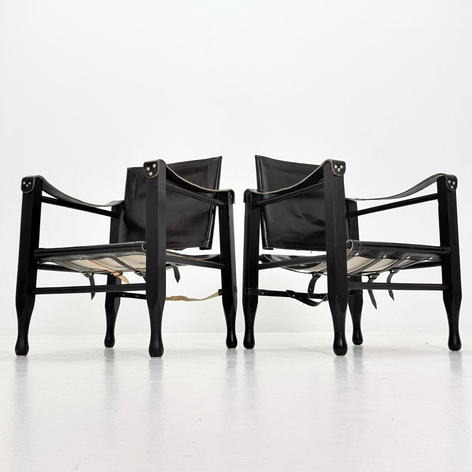 1 of 2 Mid century Safari Chair by Aage Bruun & Son, Denmark, 1960s