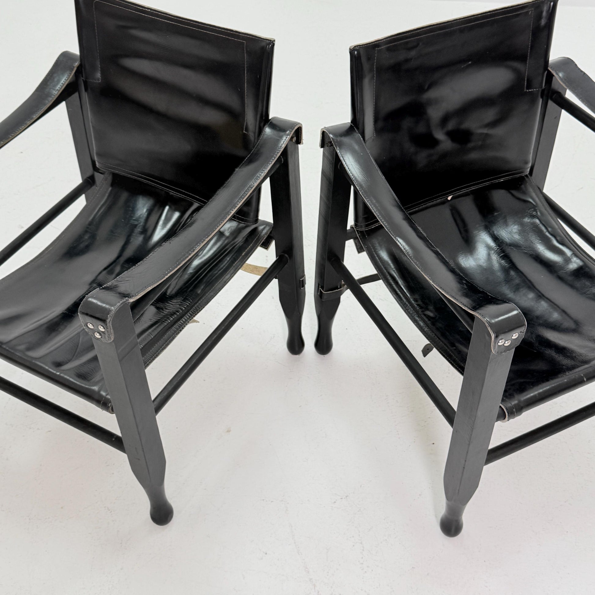 1 of 2 Mid century Safari Chair by Aage Bruun & Son, Denmark, 1960s