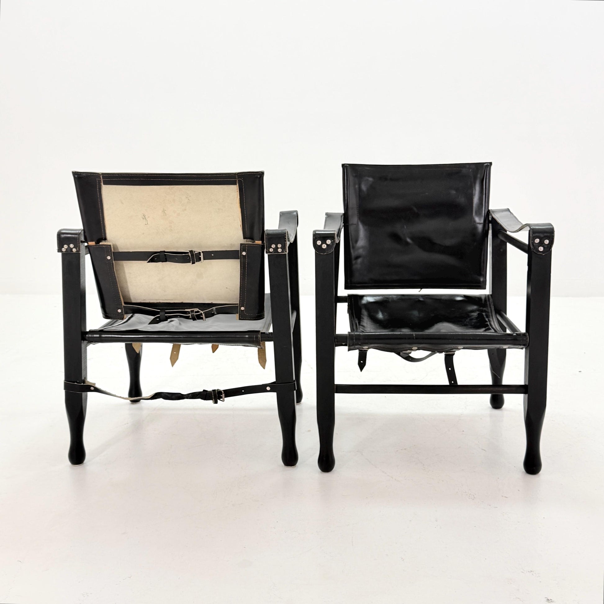 1 of 2 Mid century Safari Chair by Aage Bruun & Son, Denmark, 1960s