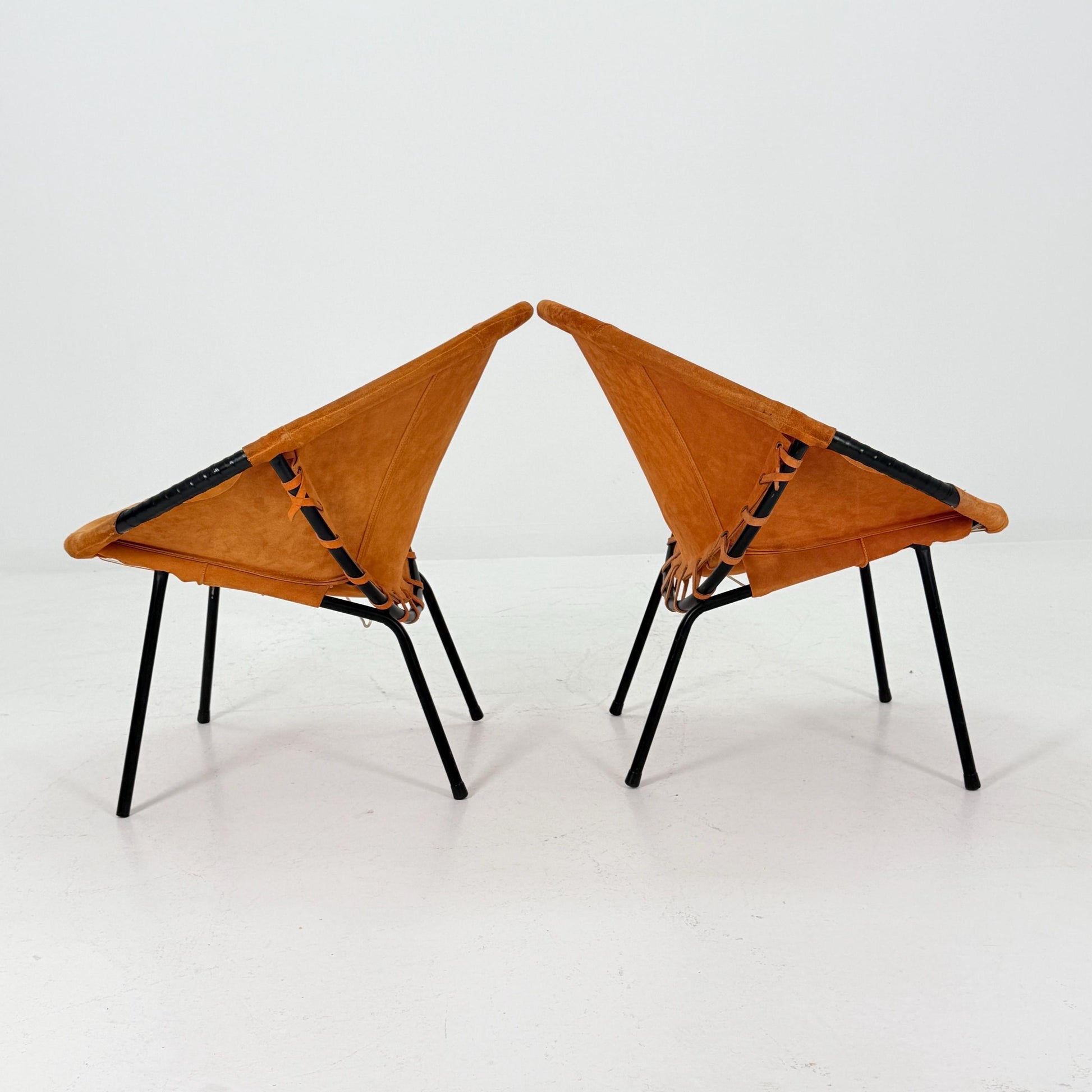 Set of 2 Mid-Century Circle Balloon Chairs by Lusch, manufactured for Lusch & Co., 1960s Germany