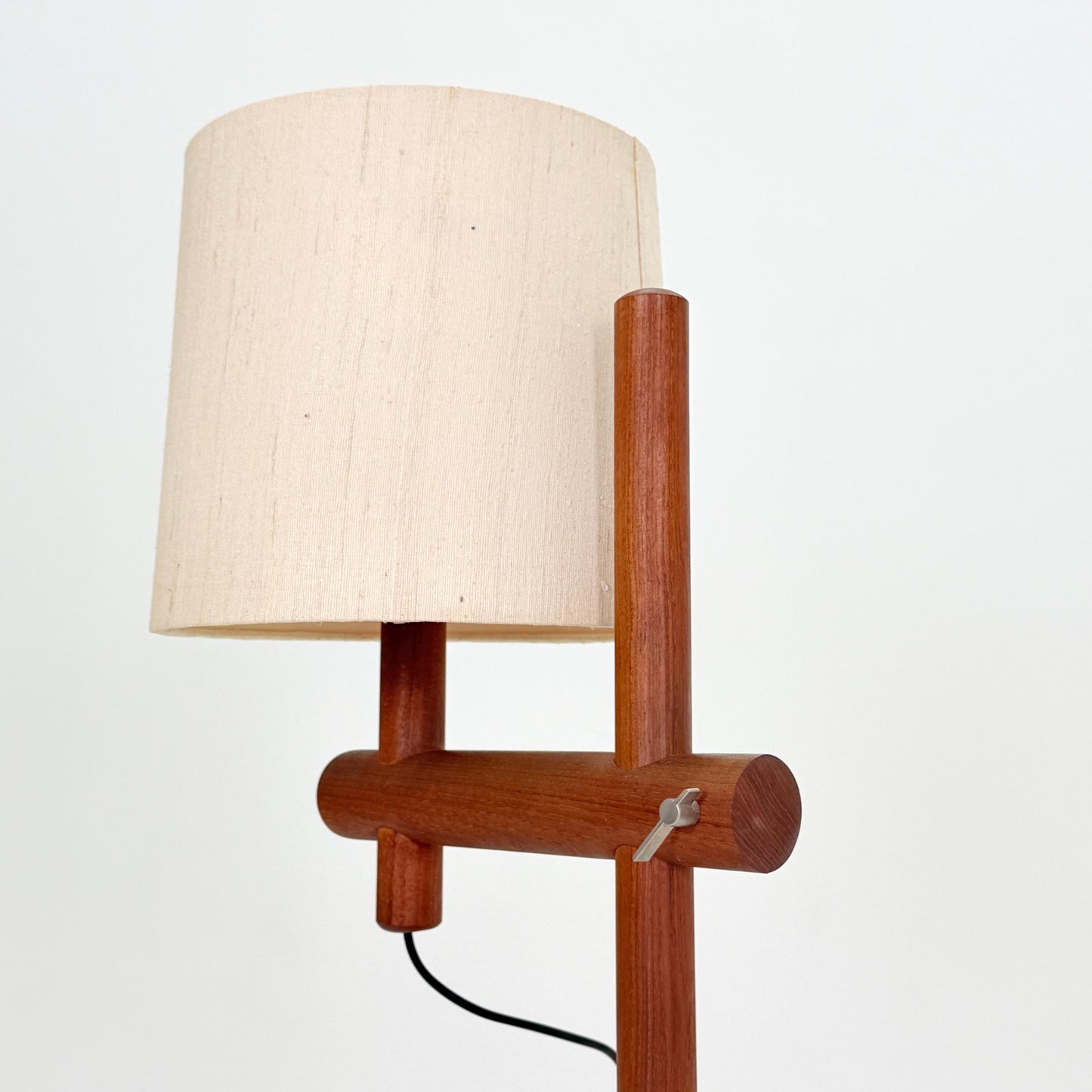 Mid Century Teak Table Lamp – Temde Adjustable Height Lamp – Scandinavian Vintage 1960s