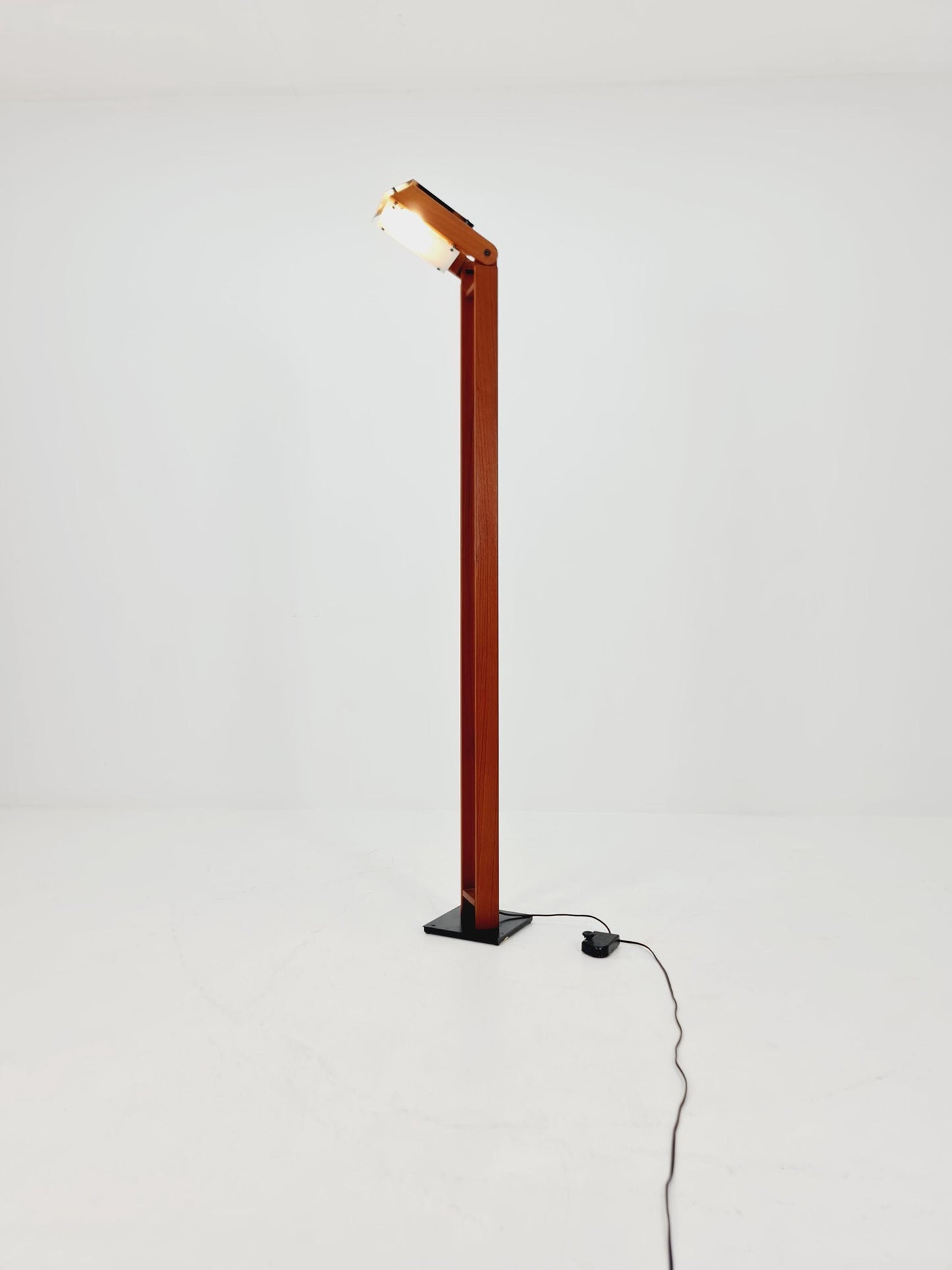 Ultra Rare Mid Century Solid Teak Floor Lamp by Domus Denmark 1970s