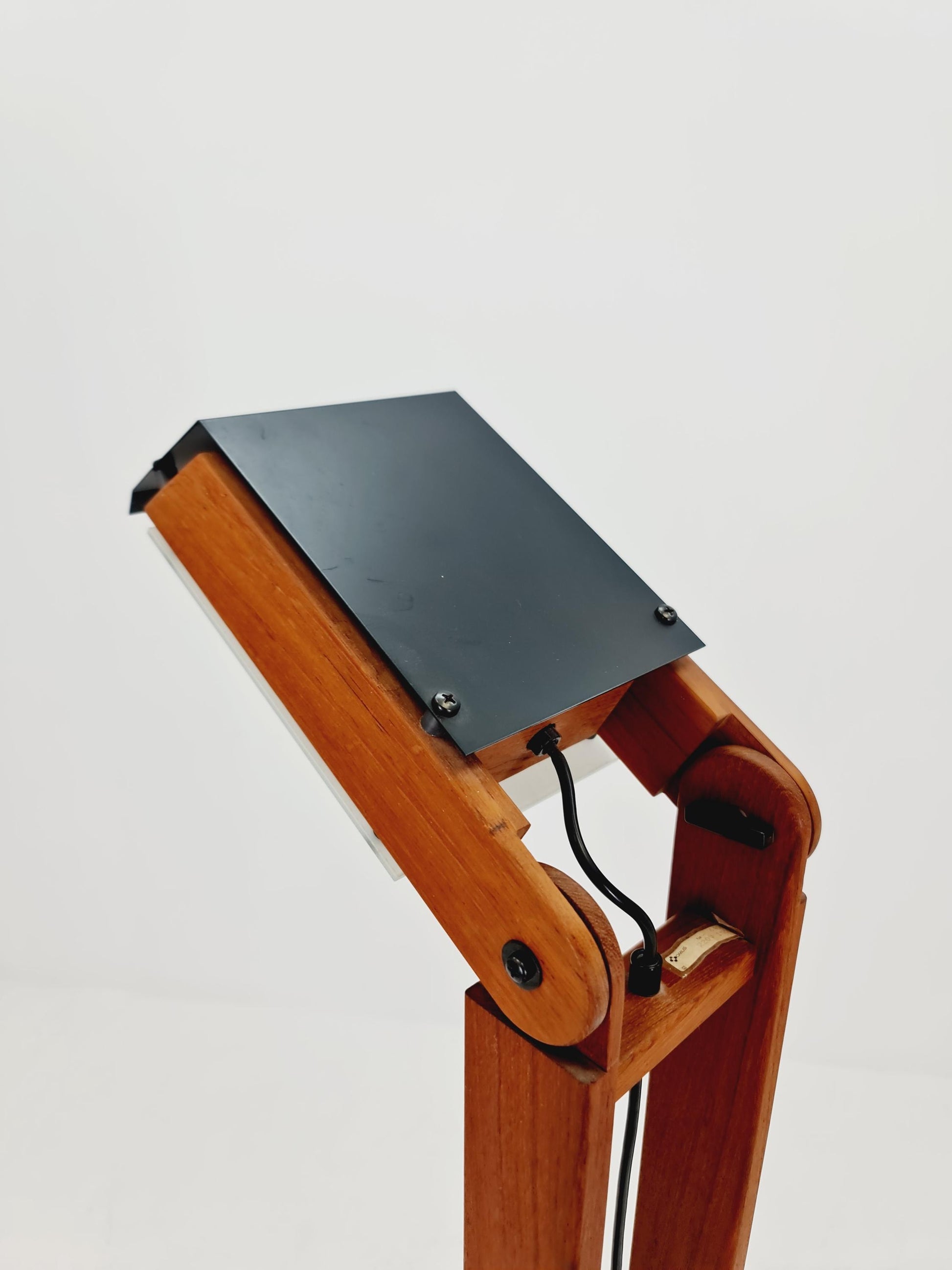 Ultra Rare Mid Century Solid Teak Floor Lamp by Domus Denmark 1970s