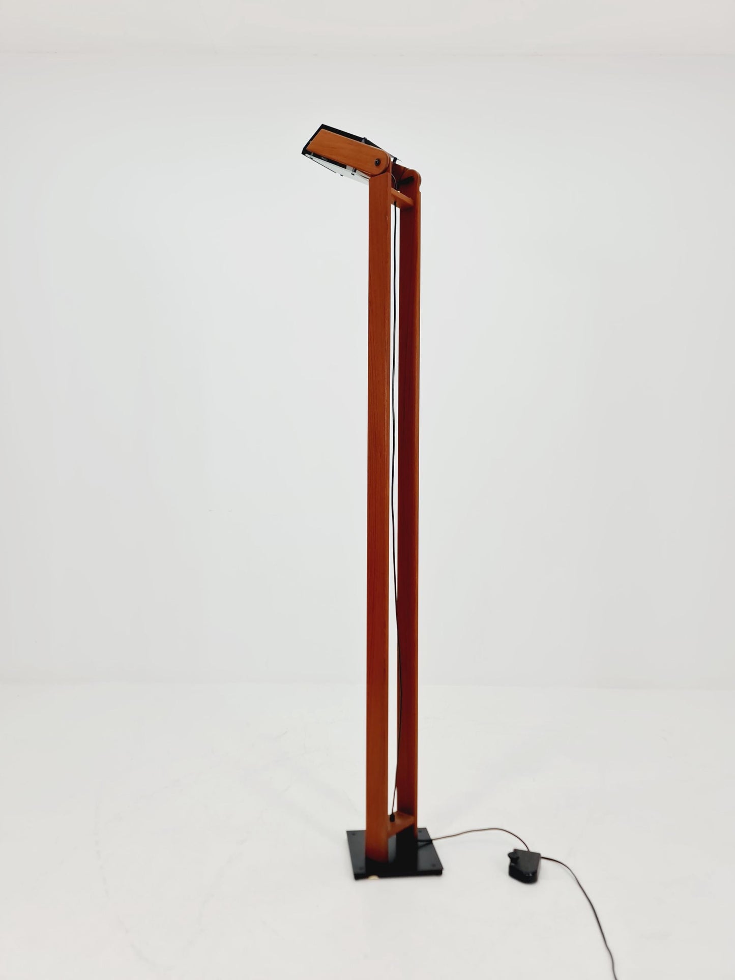 Ultra Rare Mid Century Solid Teak Floor Lamp by Domus Denmark 1970s