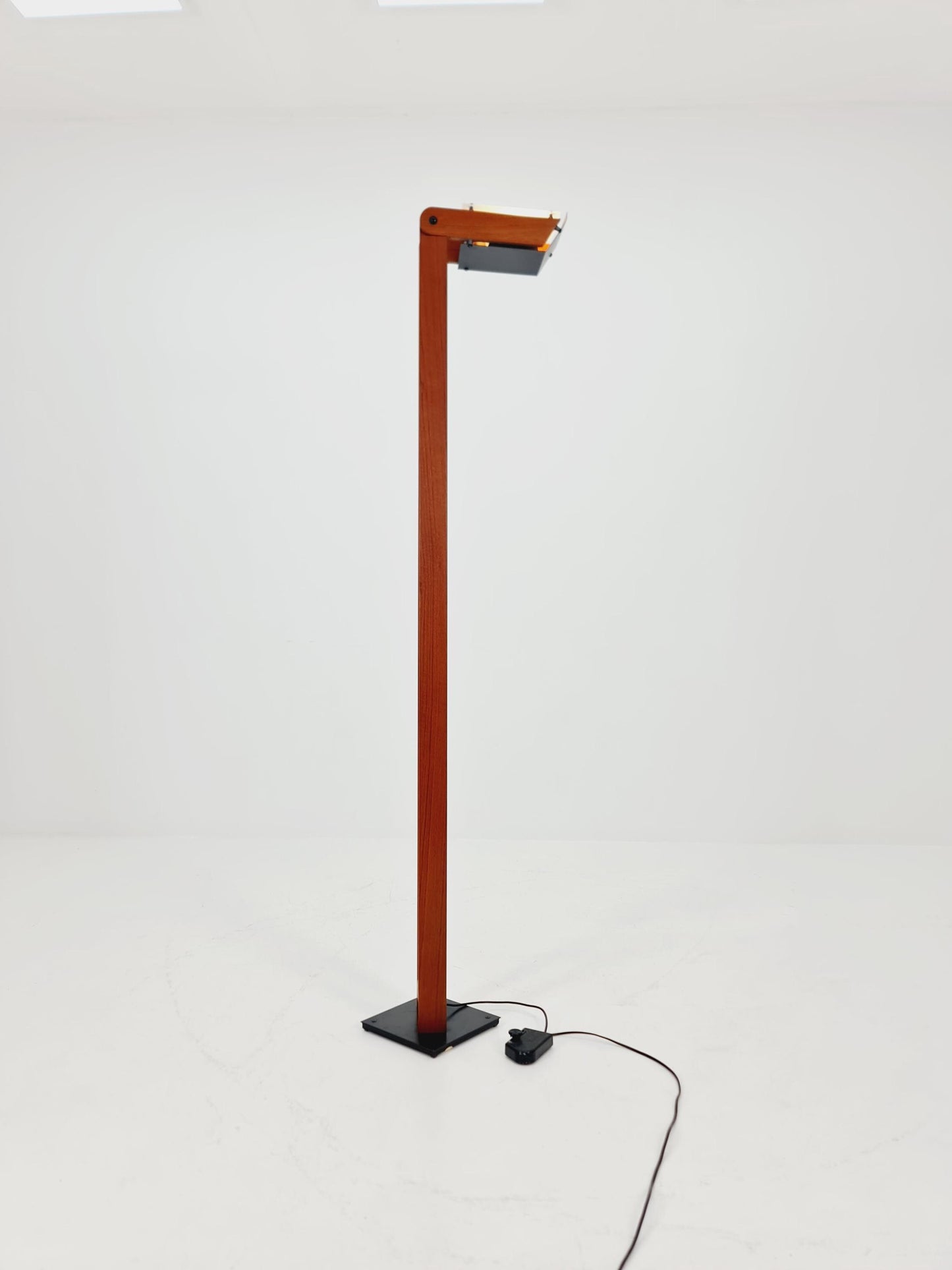 Ultra Rare Mid Century Solid Teak Floor Lamp by Domus Denmark 1970s