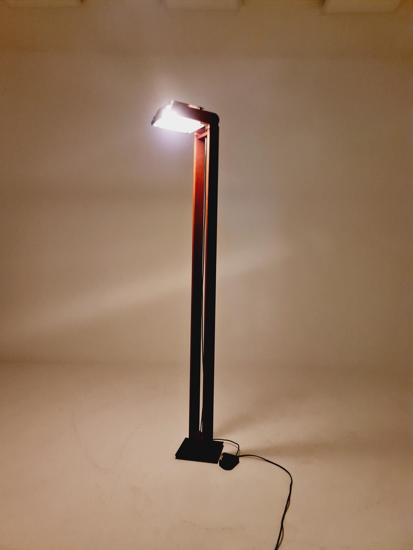 Ultra Rare Mid Century Solid Teak Floor Lamp by Domus Denmark 1970s