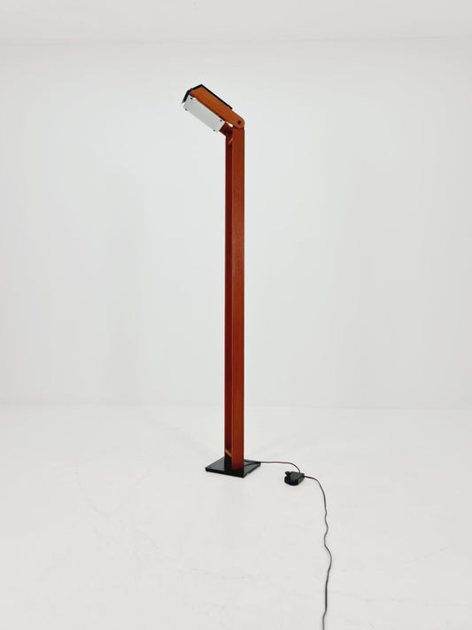 Ultra Rare Mid Century Solid Teak Floor Lamp by Domus Denmark 1970s