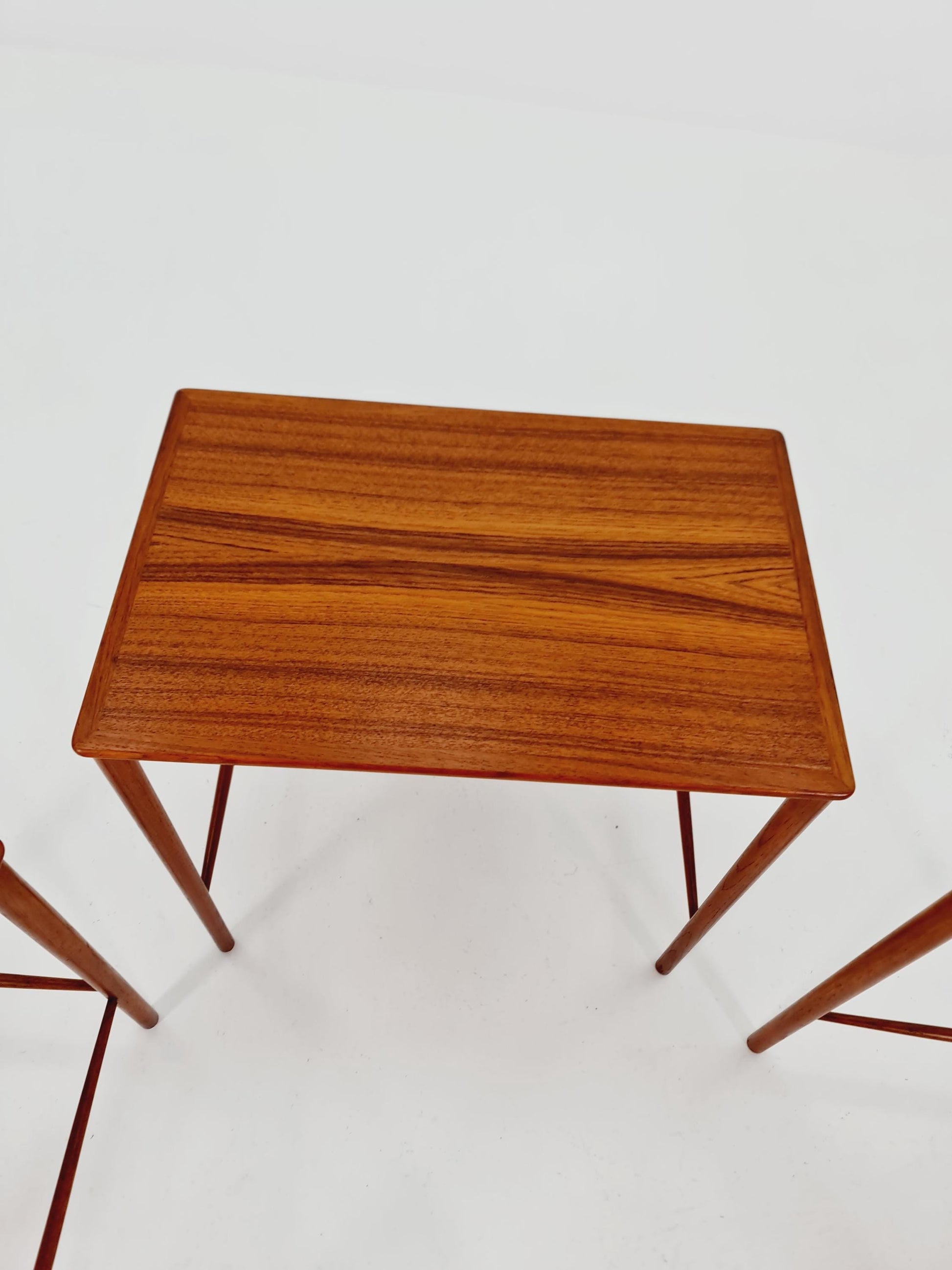 Midcentury Danish teak Nesting Tables by Kaj Winding For P.Jeppesen , 3 Set 1960s