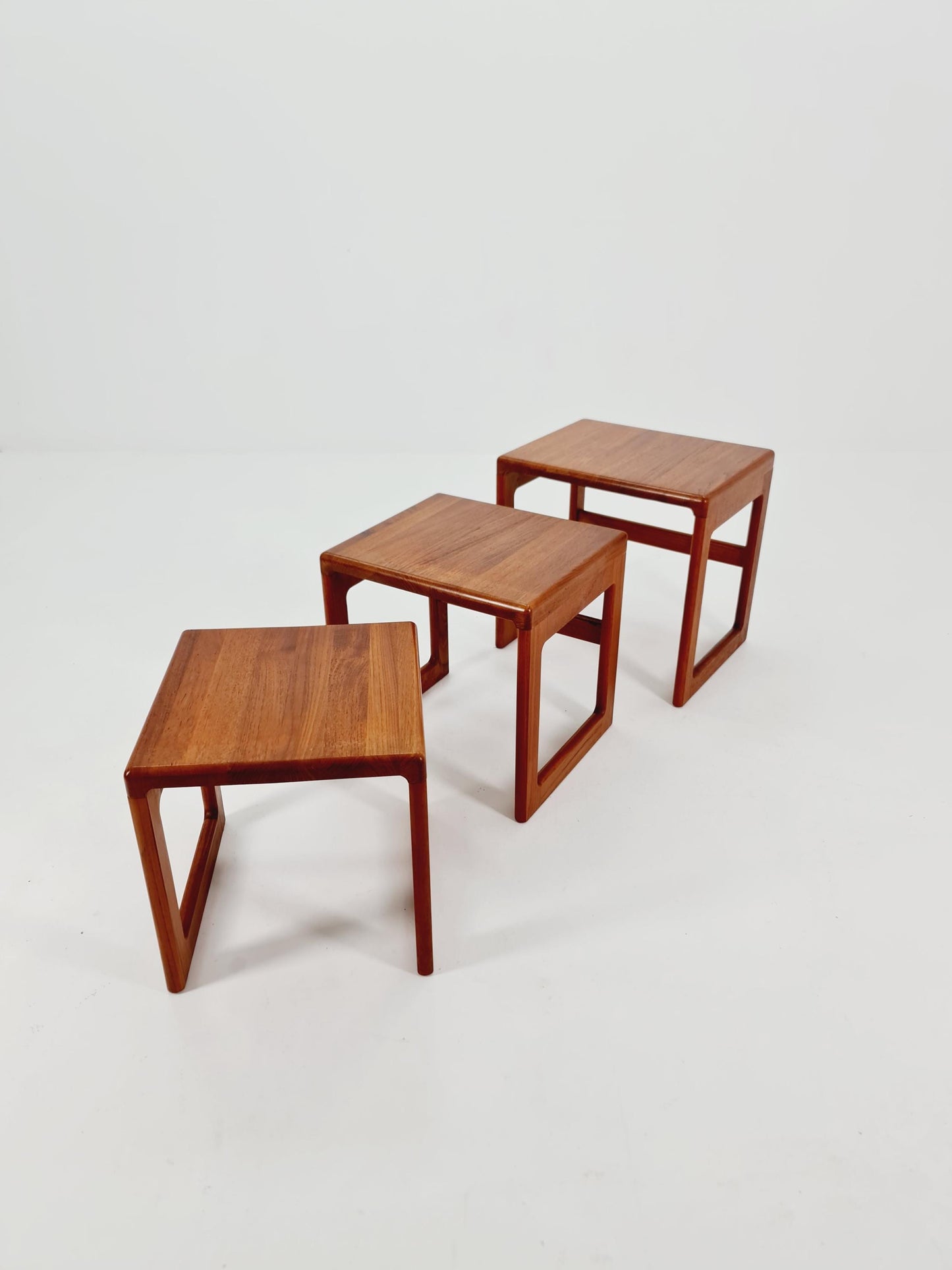 Midcentury Danish Solid teak Nesting Tables by Dyrlund , 1960s