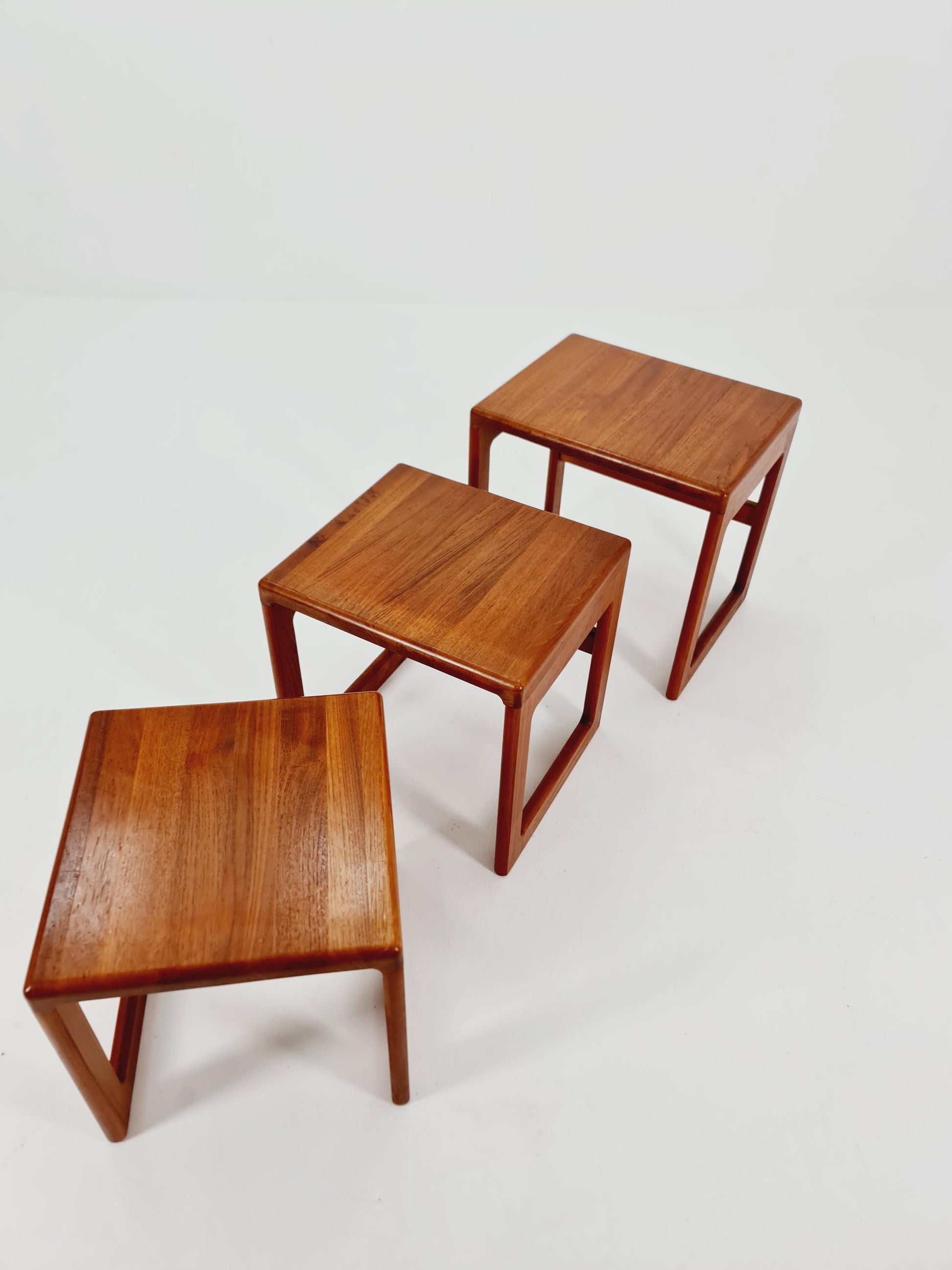 Midcentury Danish Solid teak Nesting Tables by Dyrlund , 1960s