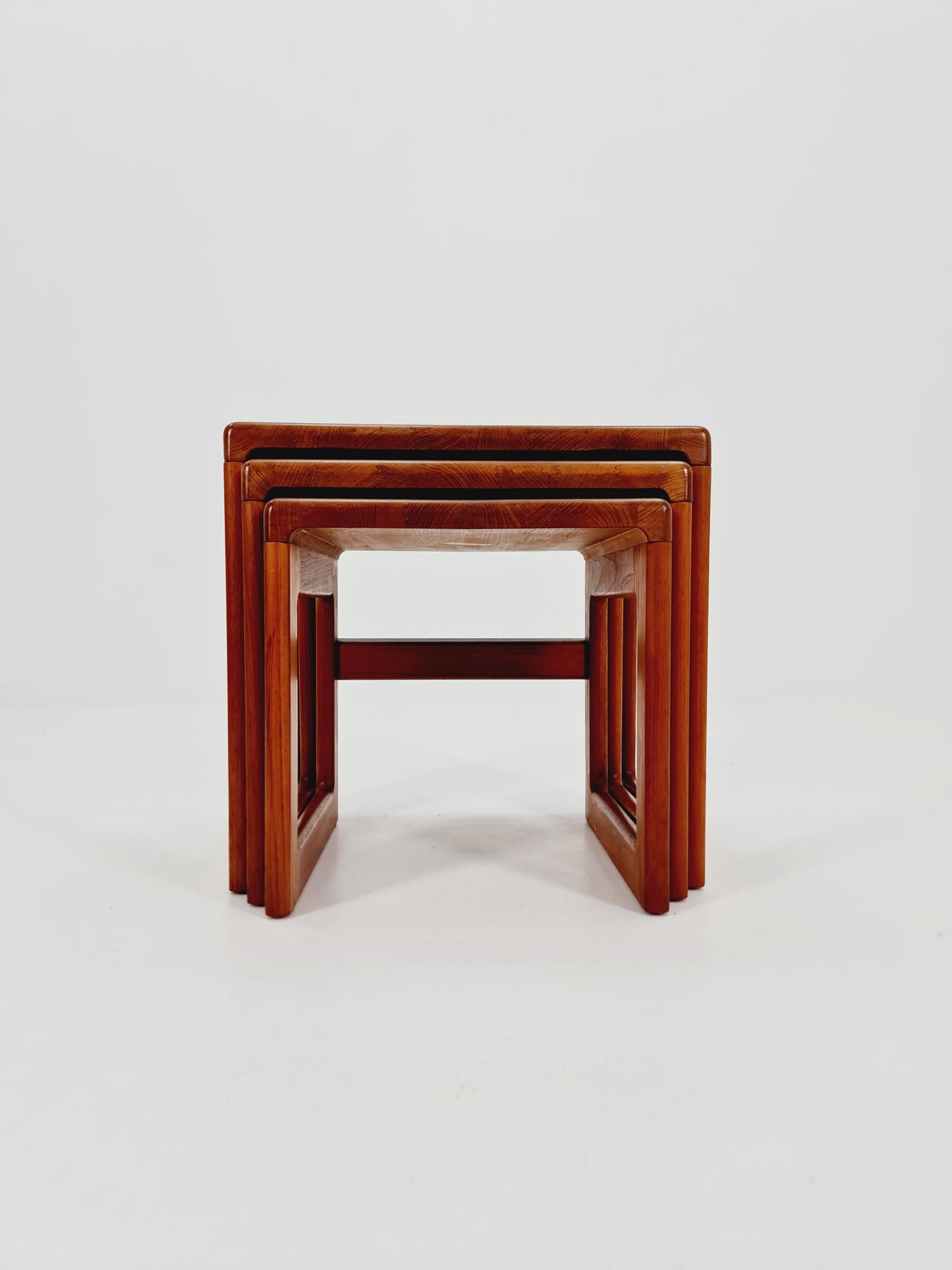 Midcentury Danish Solid teak Nesting Tables by Dyrlund , 1960s